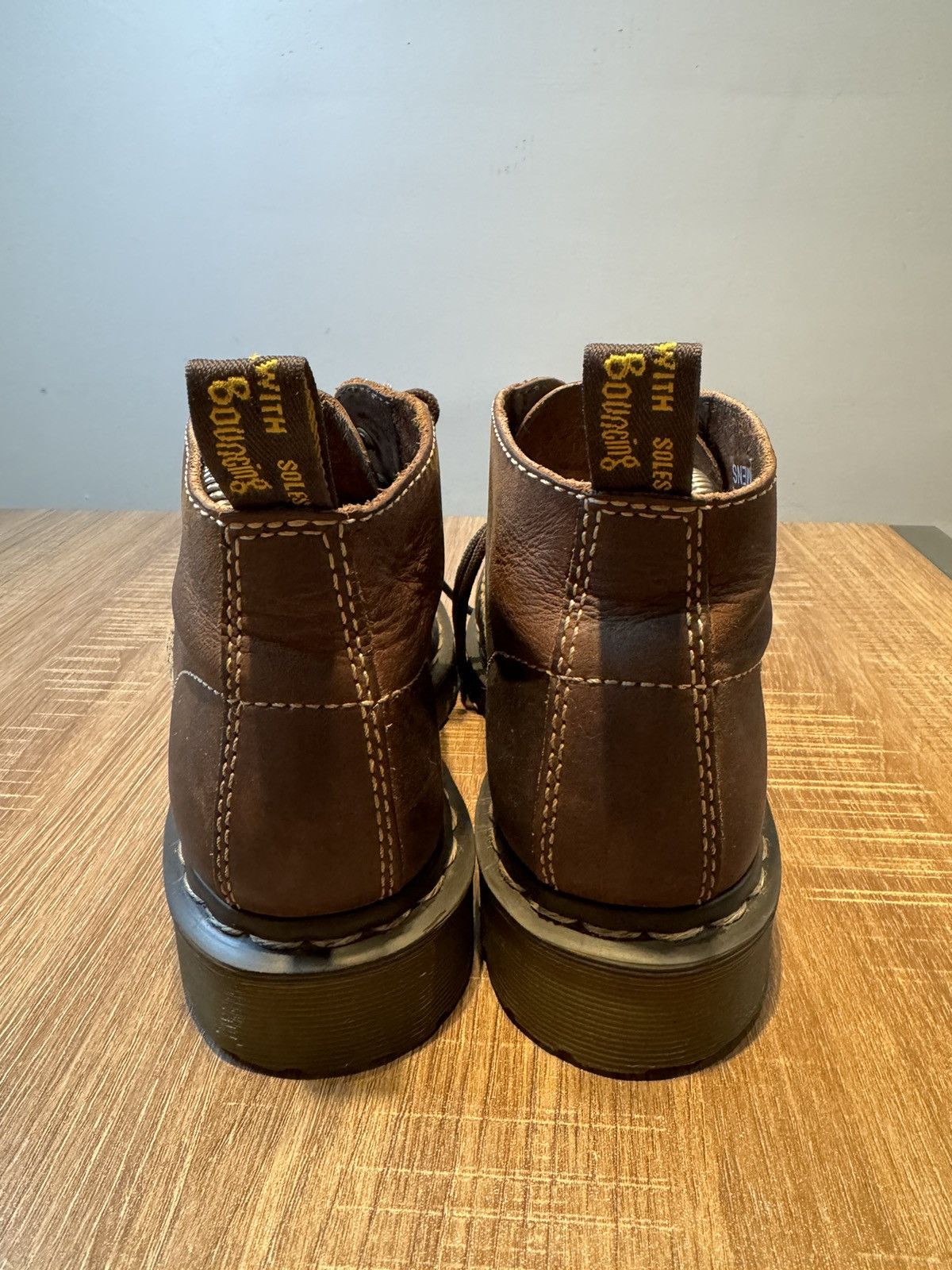 Dr. Martens Mens TYRELL Dr Martens Brown Lace Up Boot Size 6 Boots Shoes Size US 6 / EU 39 - 4 Thumbnail