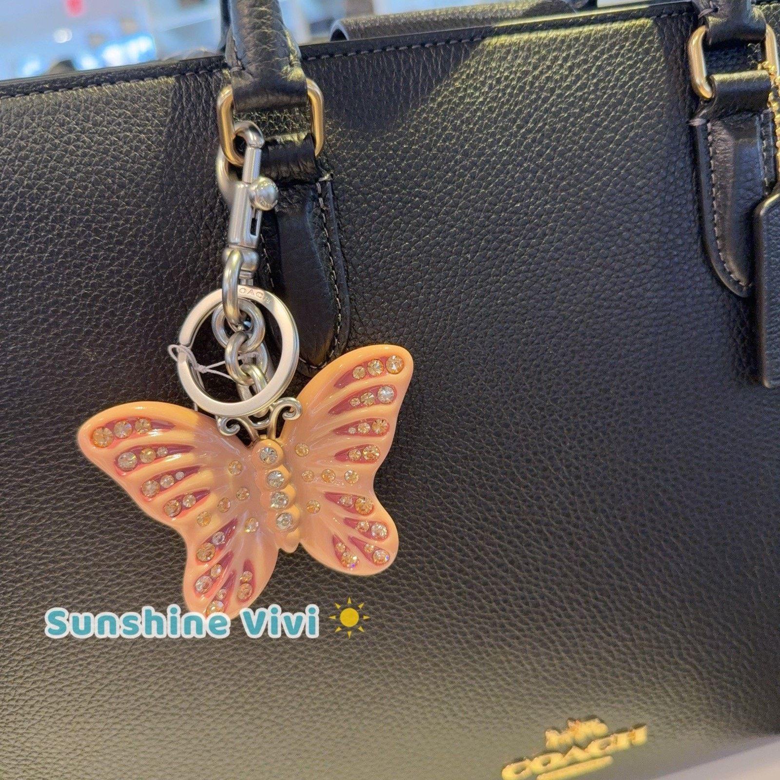 Coach NWT Bundle Coach Butterfly Charm CCD44 & CY666 Maggie Tote Size ONE SIZE - 8 Thumbnail
