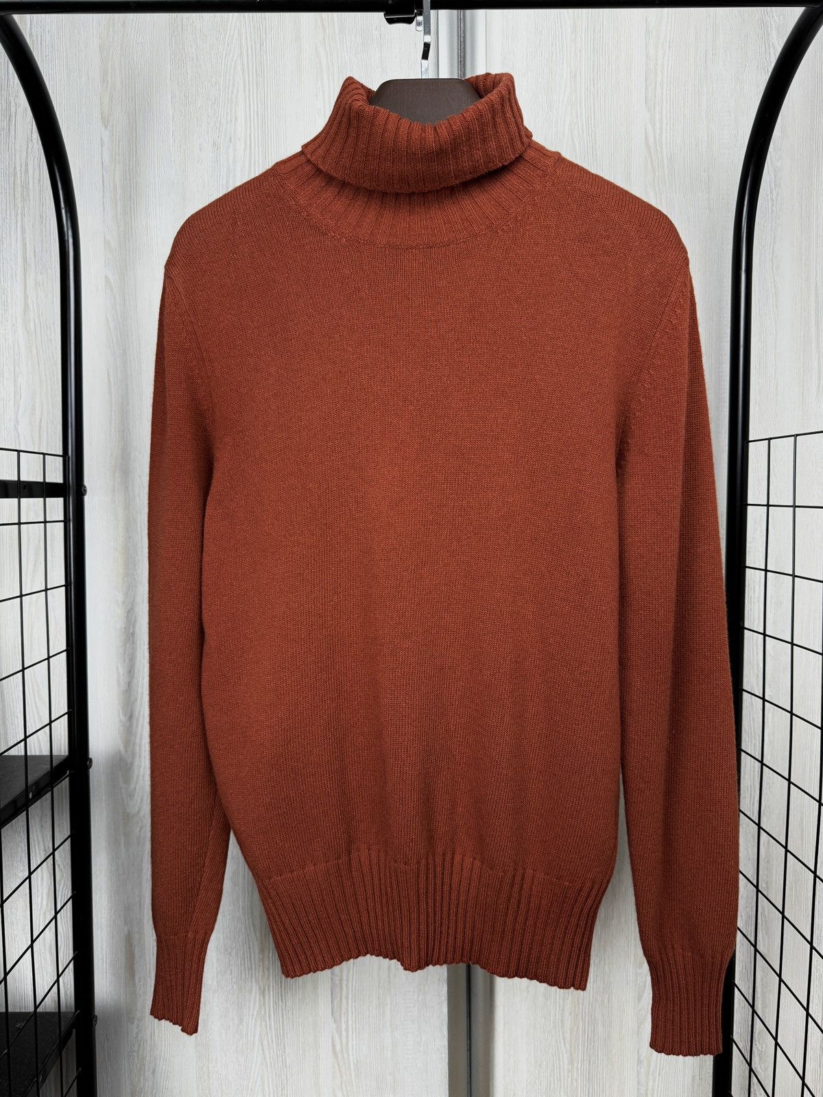 Doppiaa Doppiaa AAMINTORE Brick Tangerine WOOL TURTLENECK sweater Size US M / EU 48-50 / 2 - 2 Thumbnail