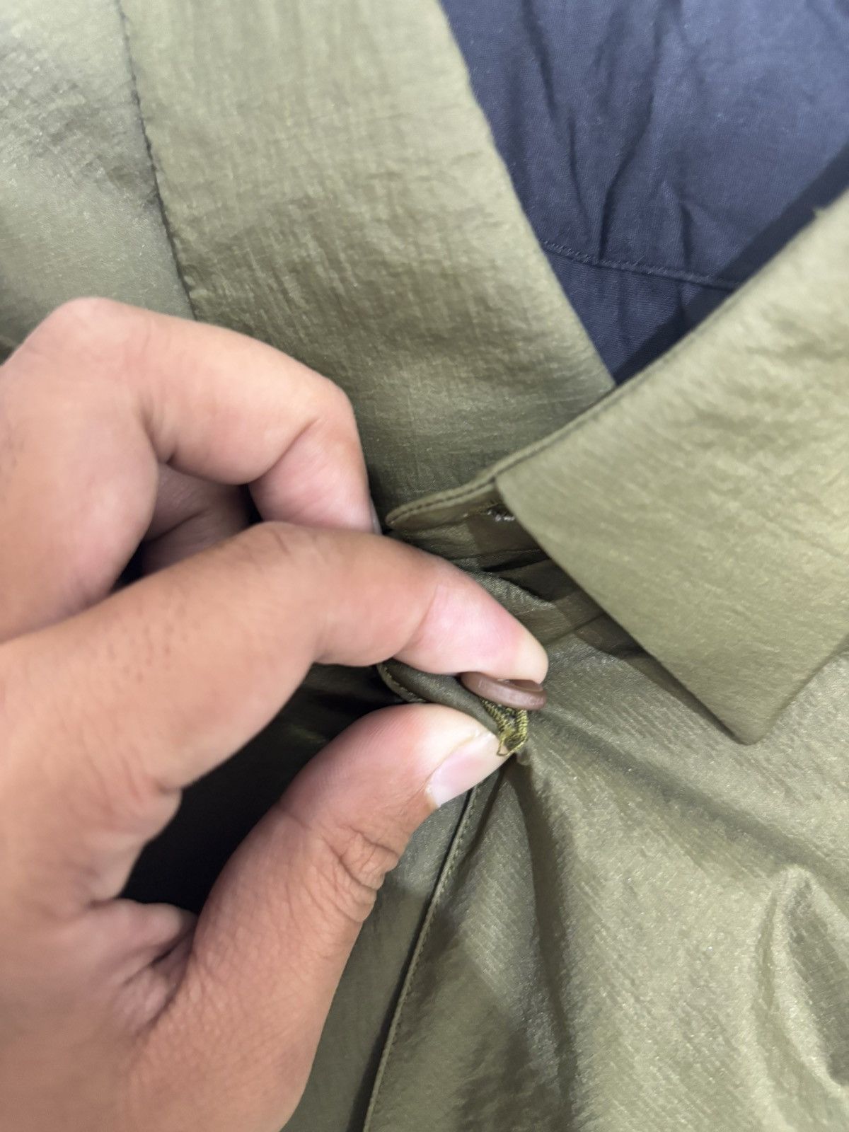 Balenciaga Balenciaga olive and black dress button up shirt Size US L / EU 52-54 / 3 - 6 Thumbnail