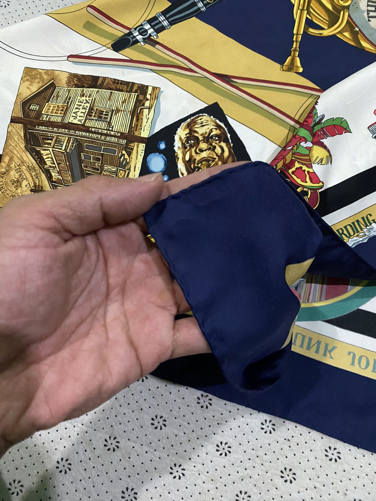 Hermes Vintage 90’s Hermes by Loic Dubigeon Silk 90 Scarf Size ONE SIZE - 5 Thumbnail