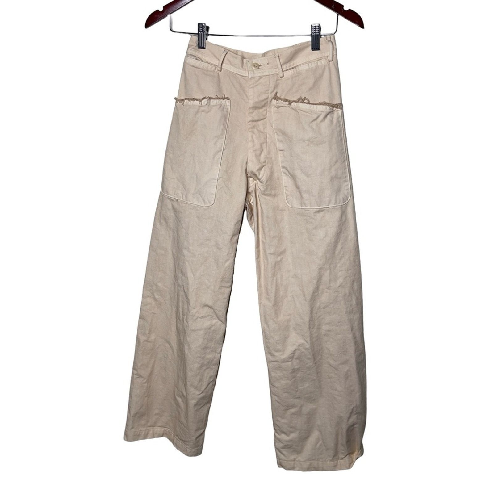 Other As Ever NYC Brancusi Pant Natural Canvas cotton high rise Size 25" / US 0 / IT 36 - 1 Thumbnail