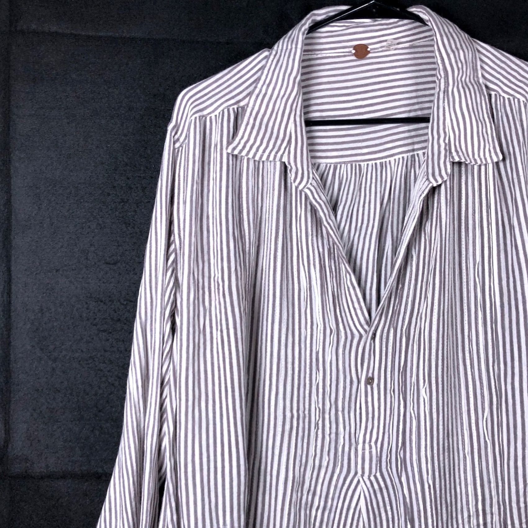 Free People Free People Womens Top Waverly Striped Oversized Tunic Pockets Small Size S / US 4 / IT 40 - 4 Thumbnail