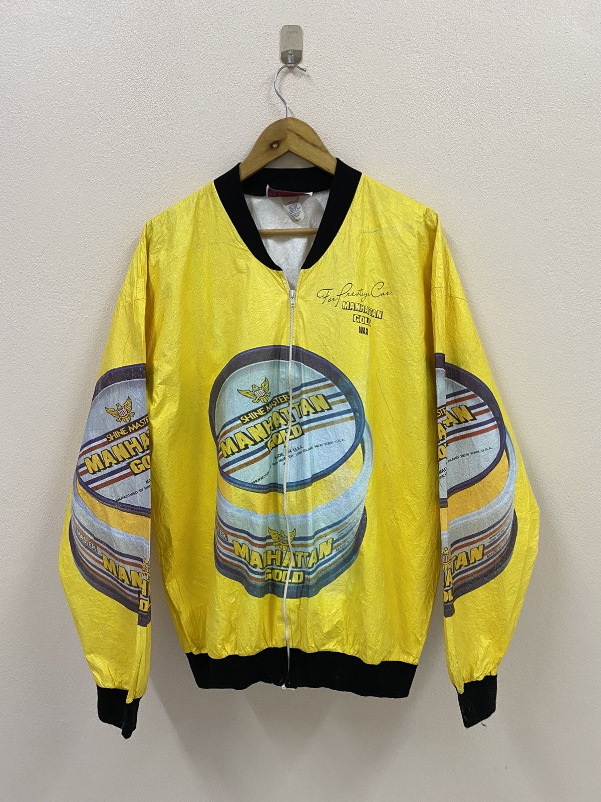Vintage Vtg Shine Master Manhattan Gold Size US XL / EU 56 / 4 - 2 Thumbnail