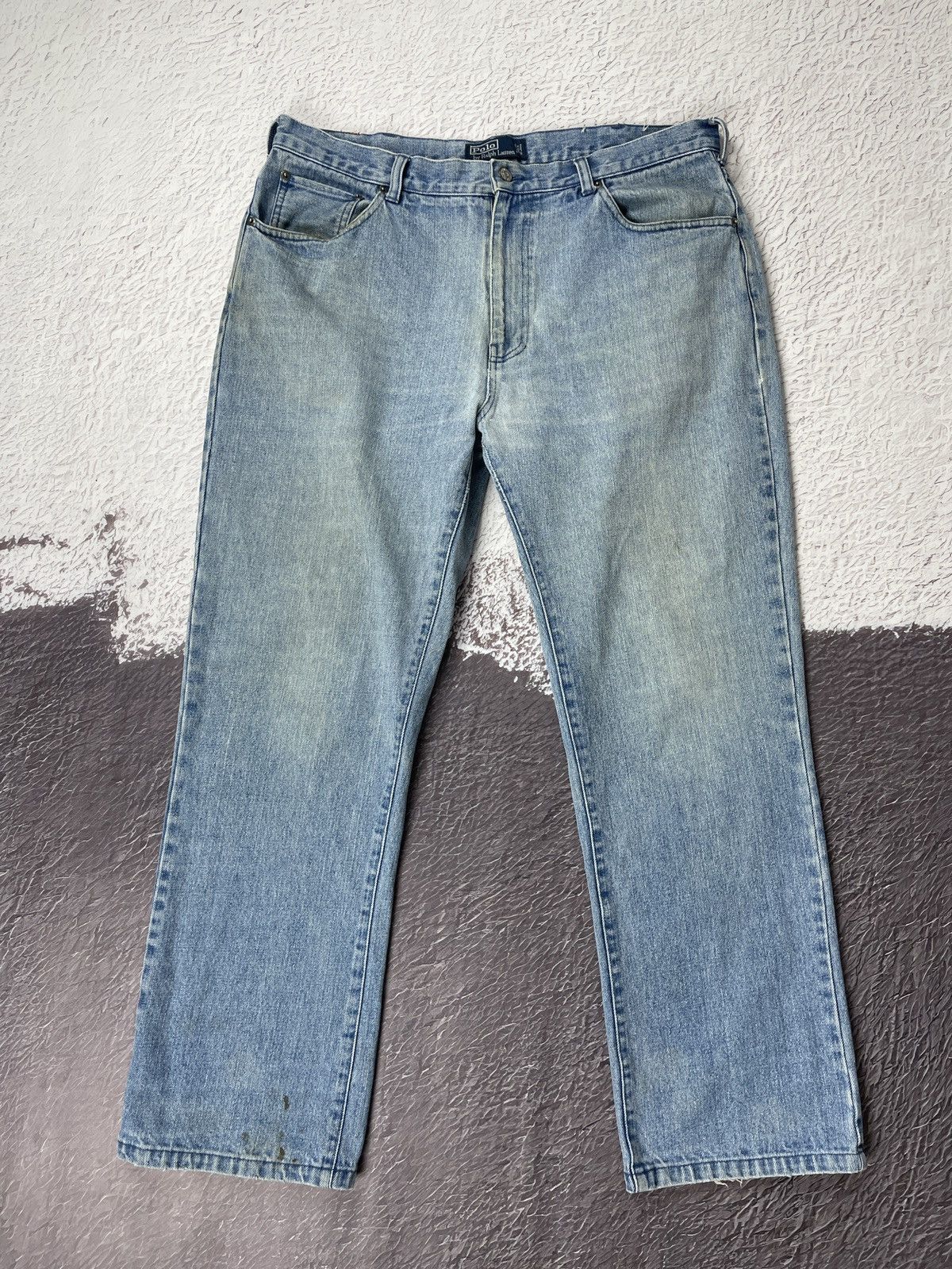 Polo Ralph Lauren Polo Ralph Lauren vintage blue faded distressed jeans denim Size US 36 / EU 52 - 3 Thumbnail