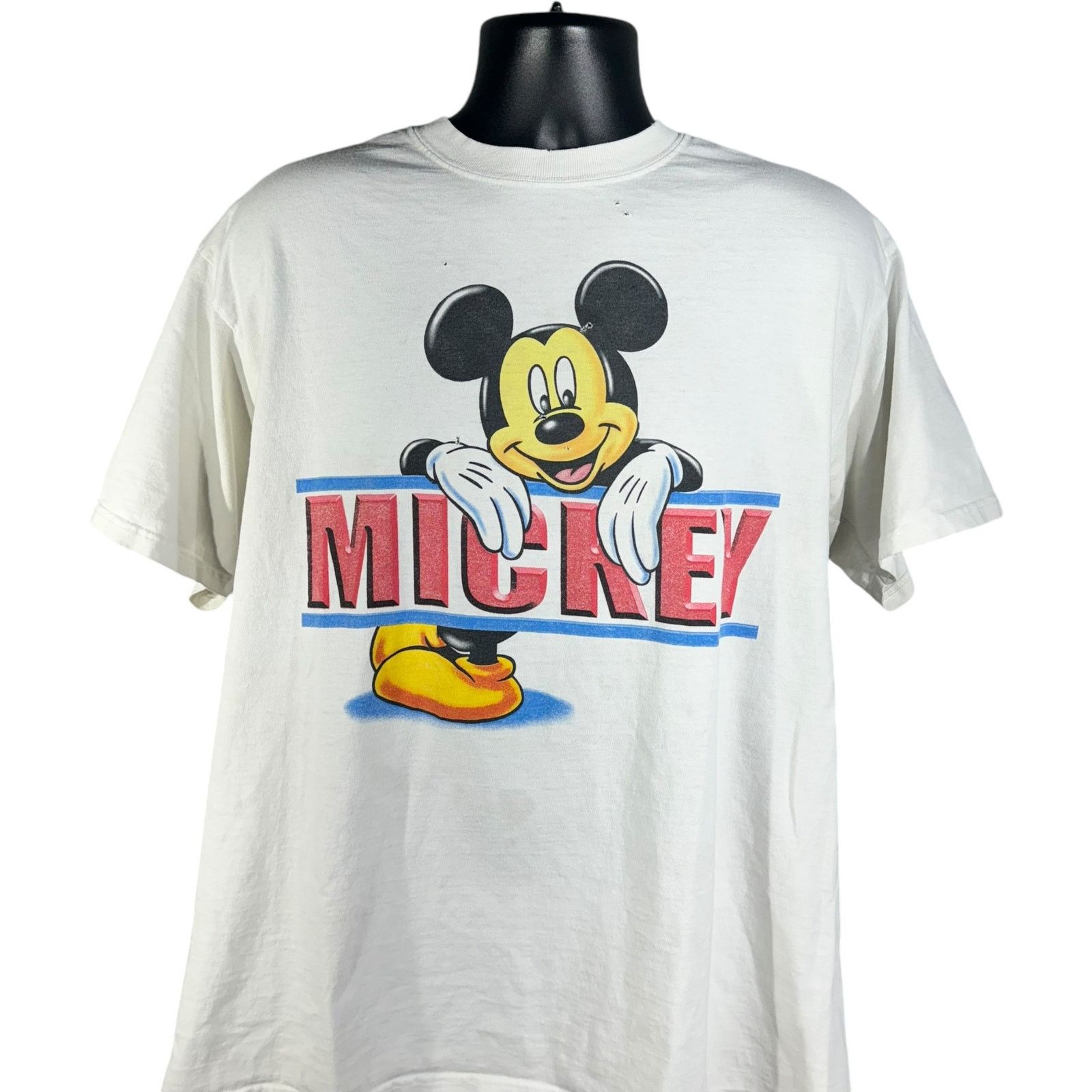 Disney Vintage Disney Mickey Mouse Spellout Tee Size US XL / EU 56 / 4 - 2 Thumbnail