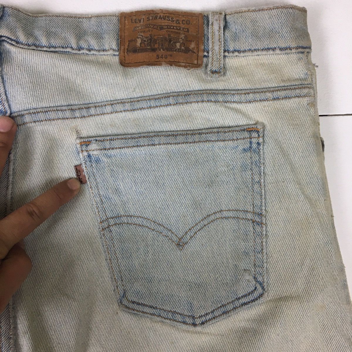 Levi's Vintage Clothing Vintage 90s Levi’s 540 Brown Label Flex Jeans Size US 40 / EU 56 - 8 Thumbnail