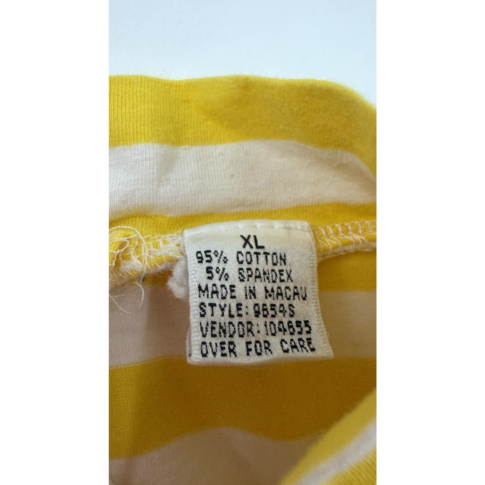Nordstrom BP Nordstrom Tank Top Womens XL Yellow Striped Mock Neck Cropped Sleeveless Summer Shirt Juniors Casual Men’s/Womens? Size XL / US 12-14 / IT 48-50 - 3 Thumbnail