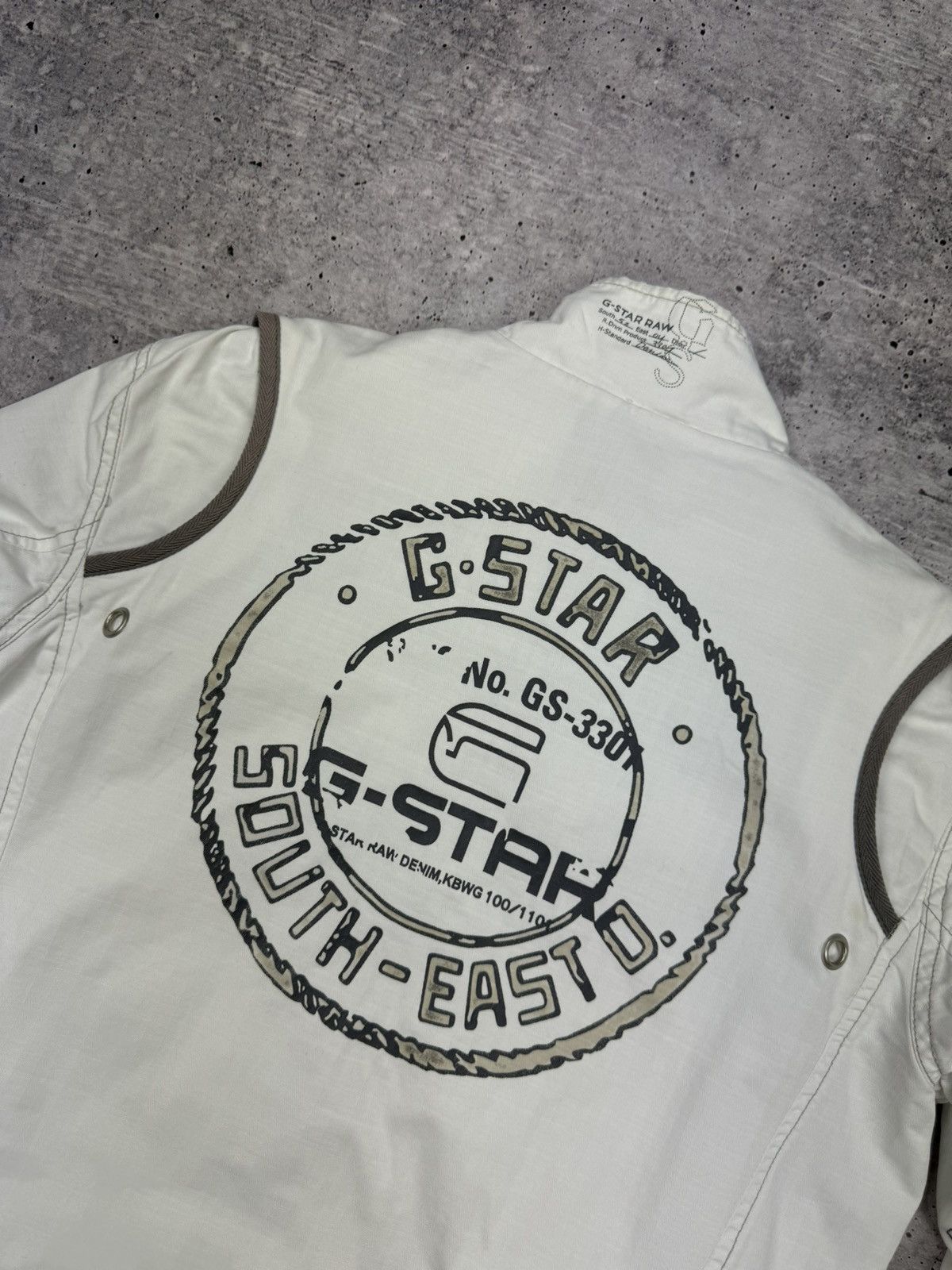 G-Star × Vintage Vintage G-Star Raw Big Back Logo 90s Y2K Style Bomber Jacket Size US M / EU 48-50 / 2 - 21 Thumbnail
