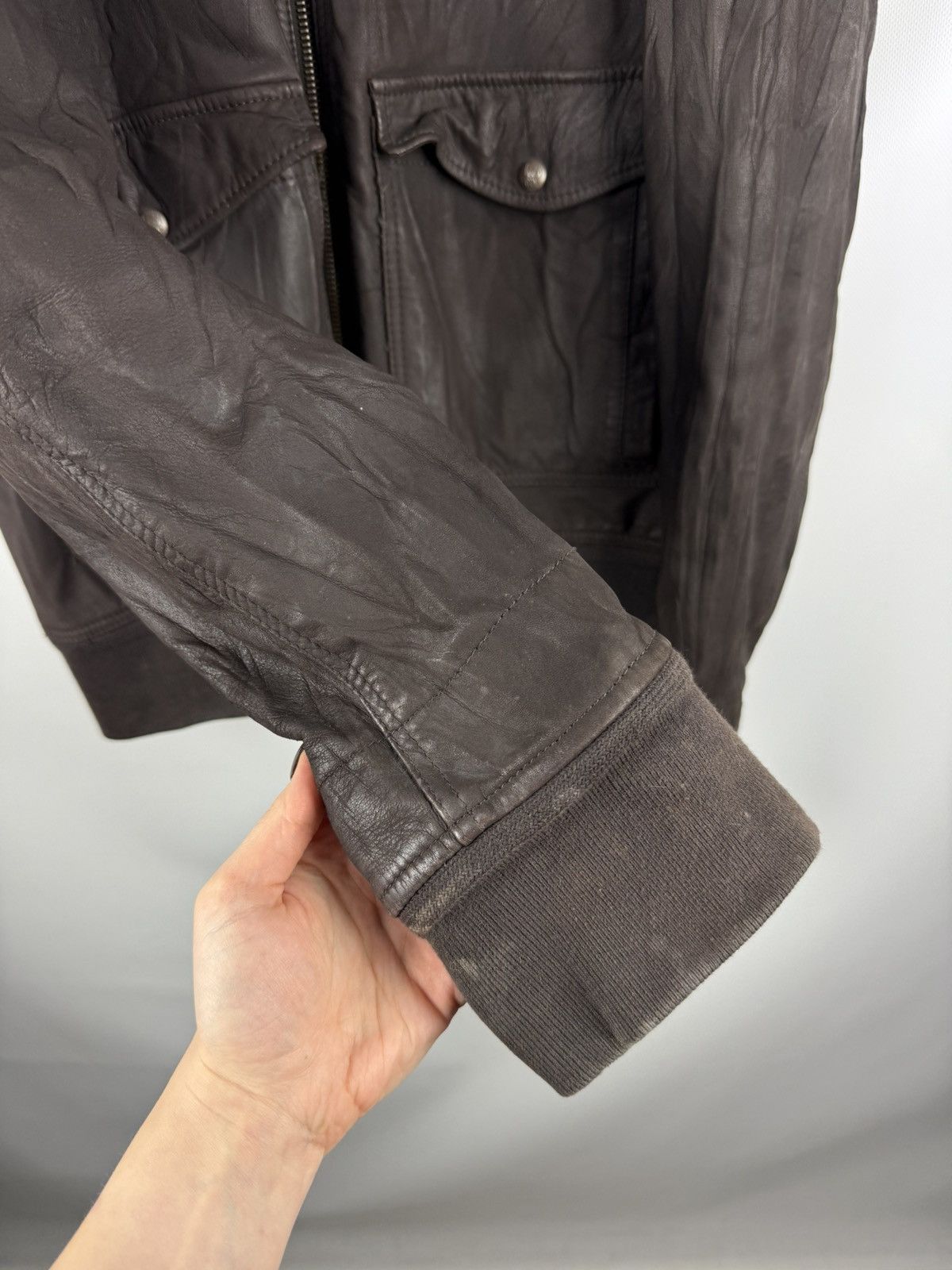 Levi's Levi’s Type A-2 Men’s Flight Leather Bomber Jacket Size XL Size US XL / EU 56 / 4 - 8 Thumbnail