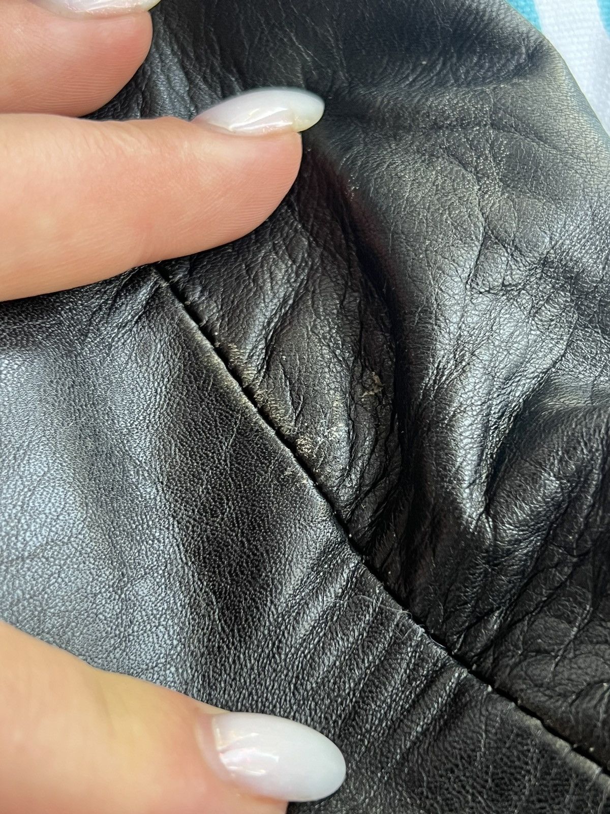 Emporio Armani Emporio Armani Leather Jacket Big Logo Size US M / EU 48-50 / 2 - 17 Thumbnail