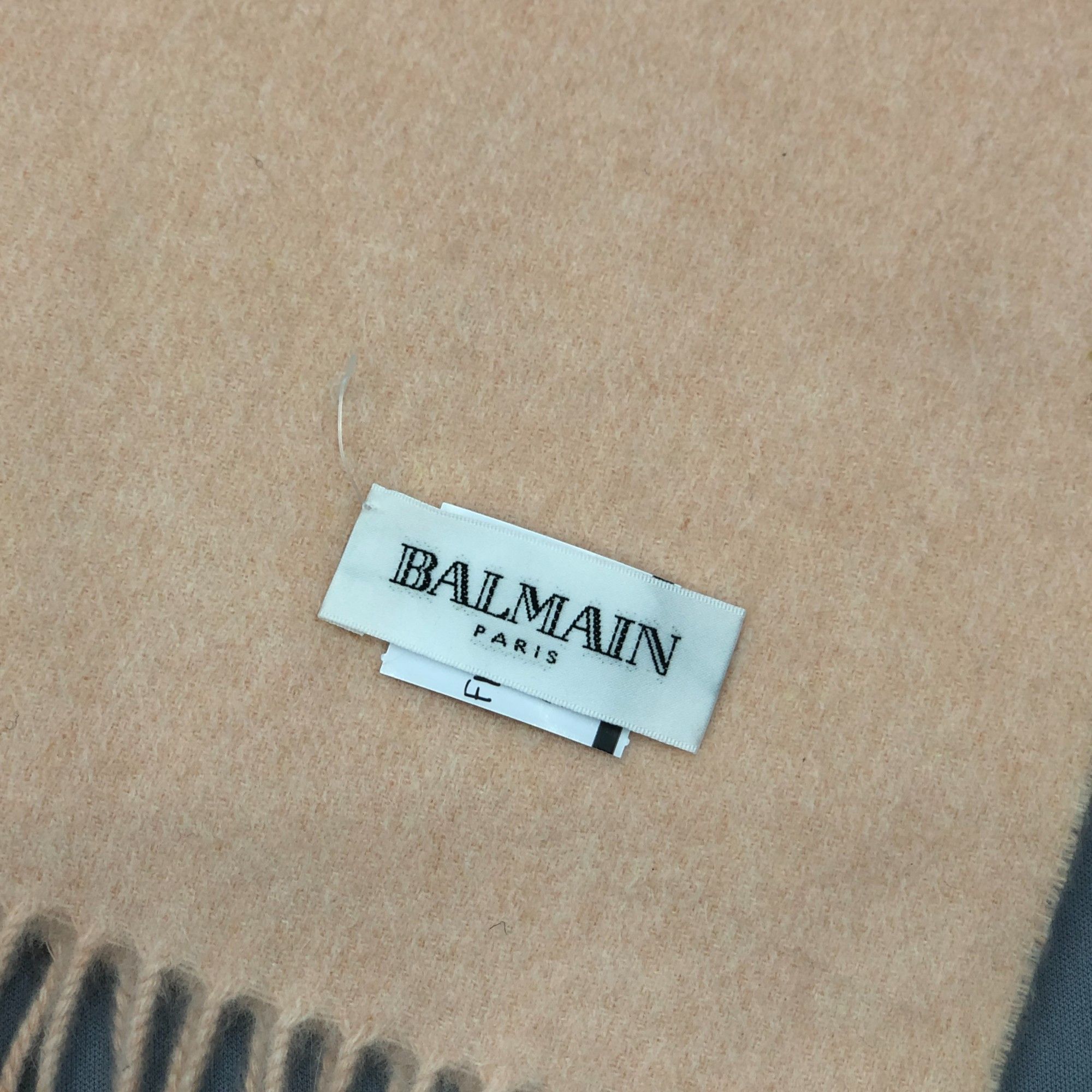 Japanese Brand Vintage Balmain Scarf Muffler Cashmere Fringe Scarves Size ONE SIZE - 5 Thumbnail