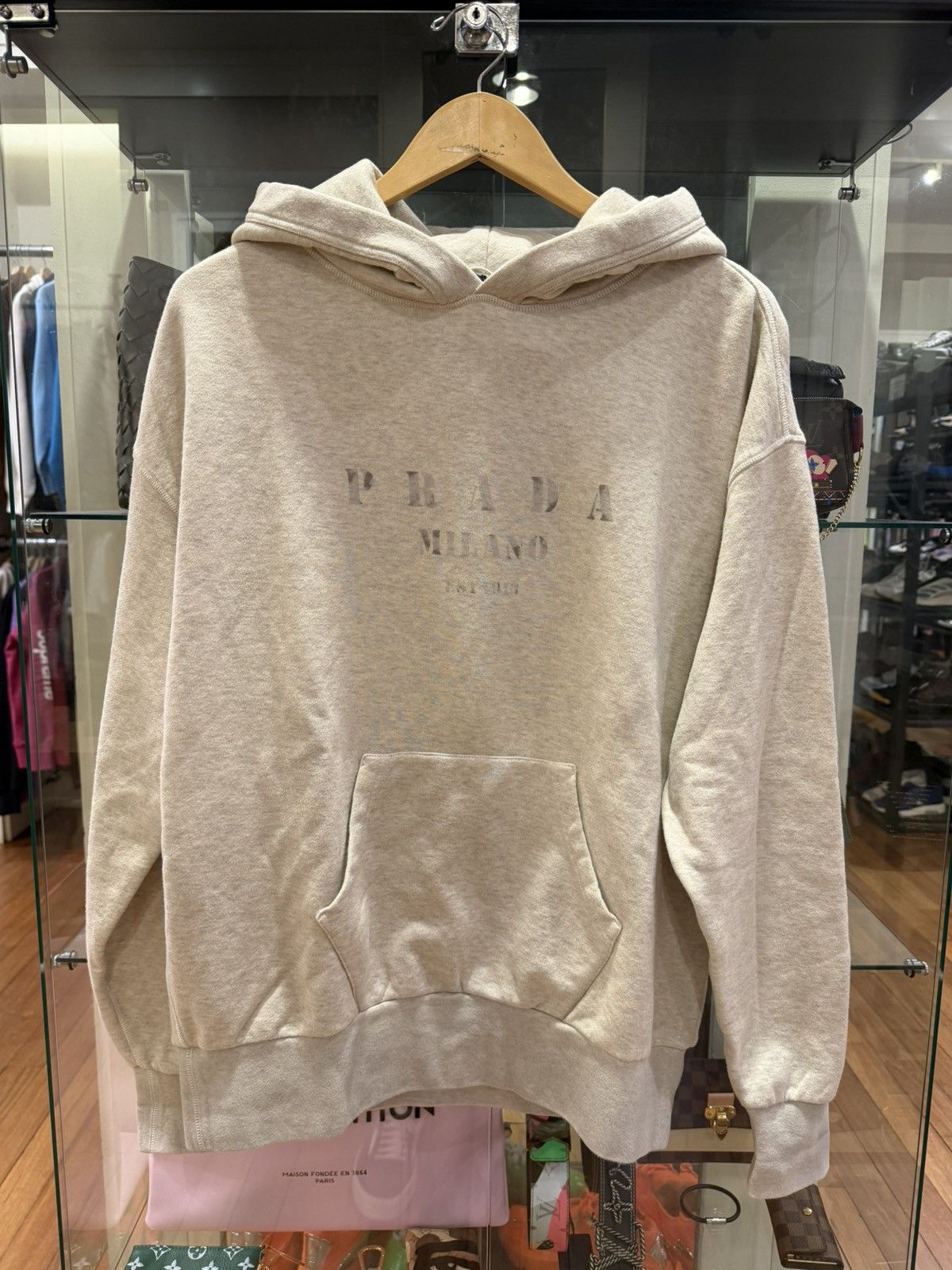 Prada Prada Milano Lightweught Hoodie - Grey Size US L / EU 52-54 / 3 - 1 Thumbnail