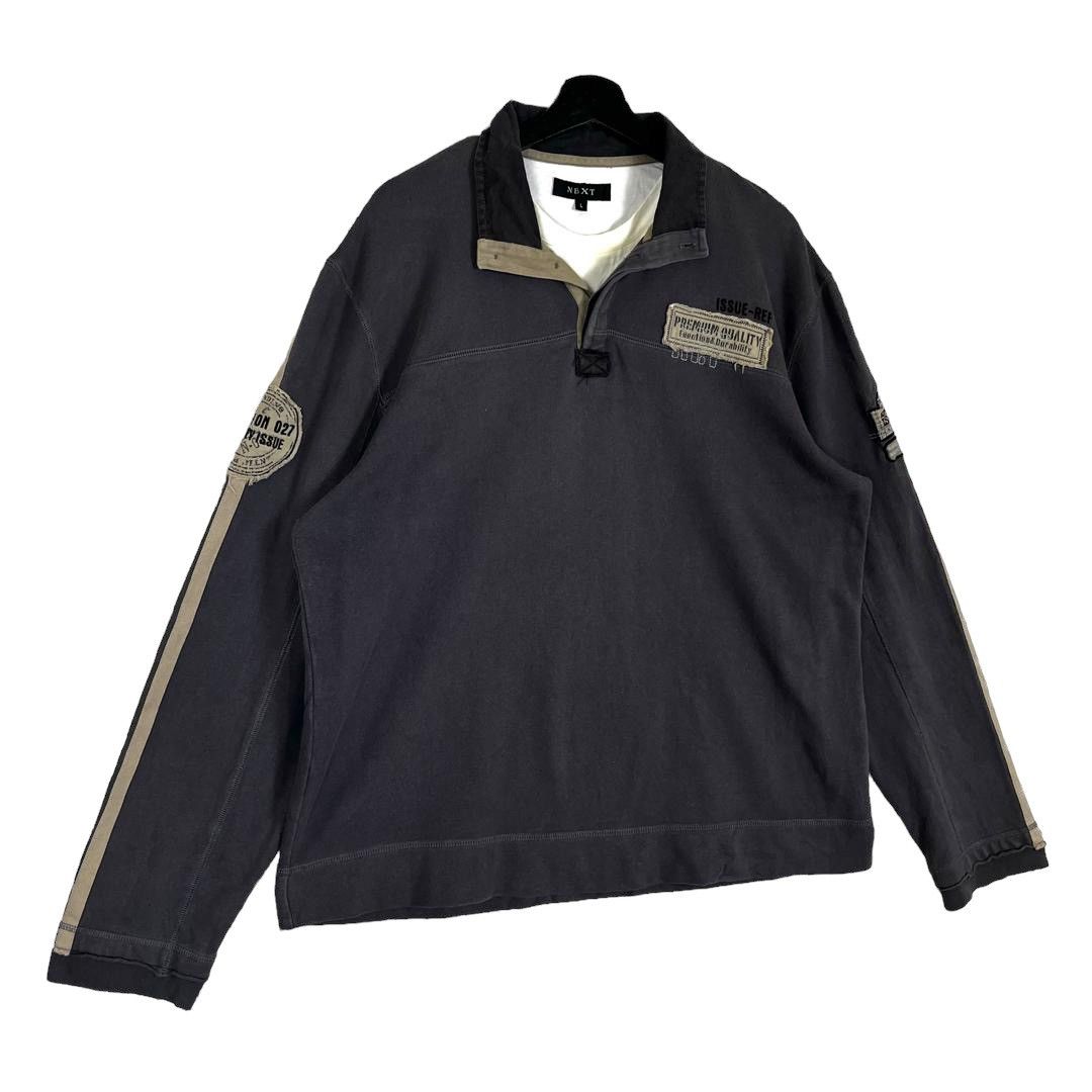 NEXT × Vintage Vintage Next Polo MilitaryStyle Issue Division003 Sweatshirt Size US L / EU 52-54 / 3 - 4 Thumbnail