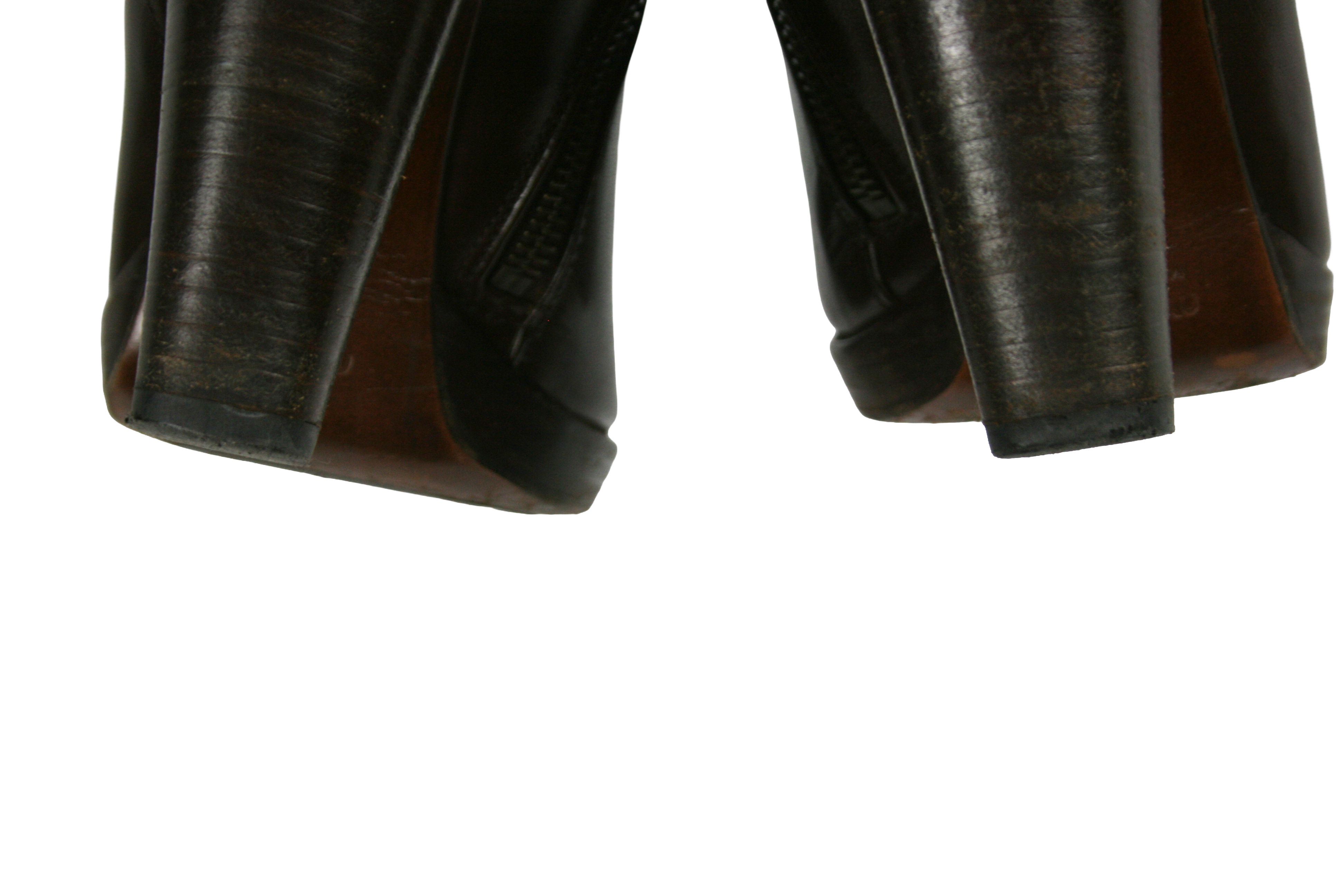 Miu Miu By Prada Ankle Heeled Sheerling Leather Boots Size US 6 / EU 39 - 15 Thumbnail