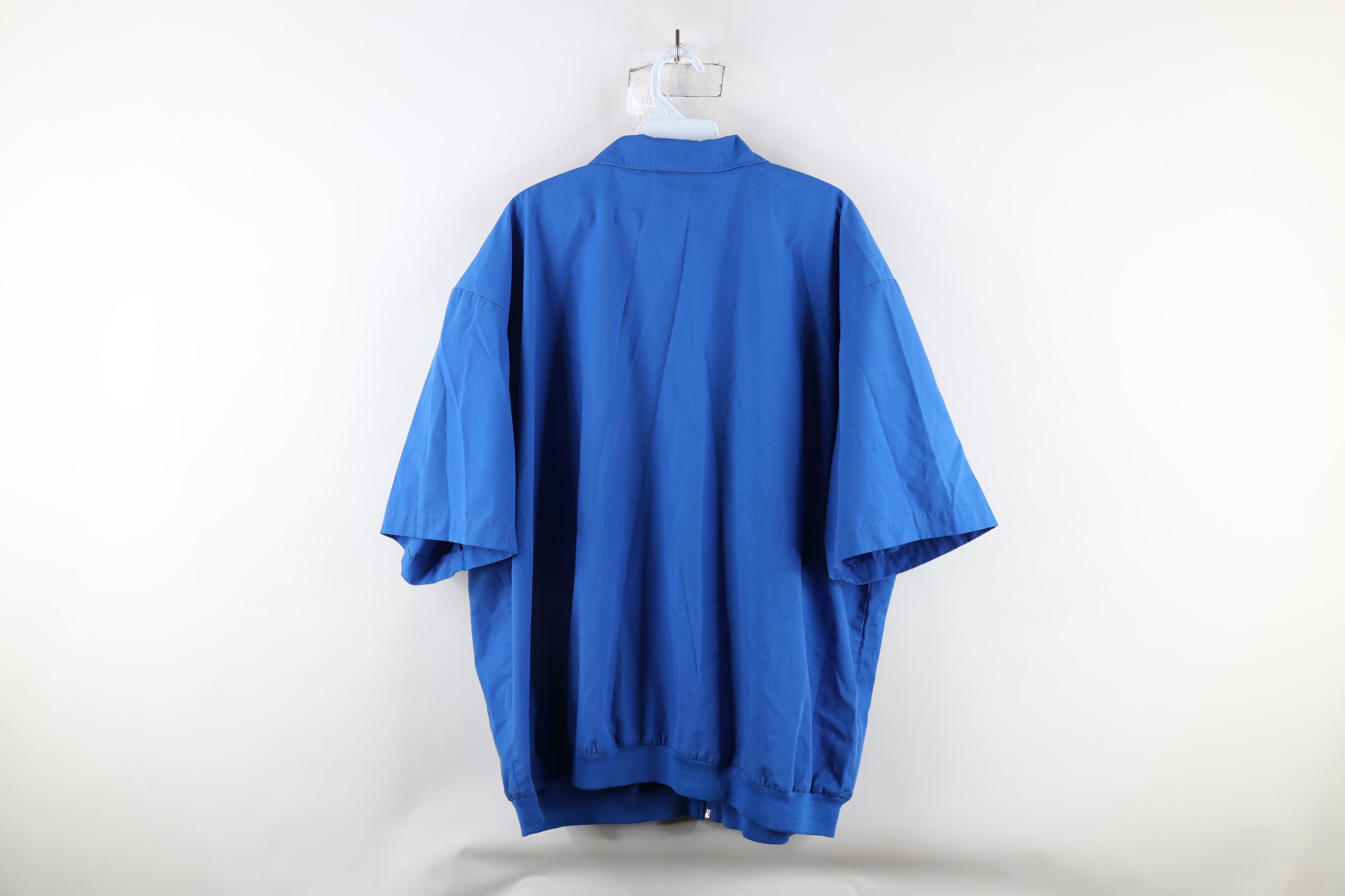 Vintage Vintage 90s Streetwear Short Sleeve Full Zip Collared Jacket Size US XXL / EU 58 / 5 - 9 Thumbnail