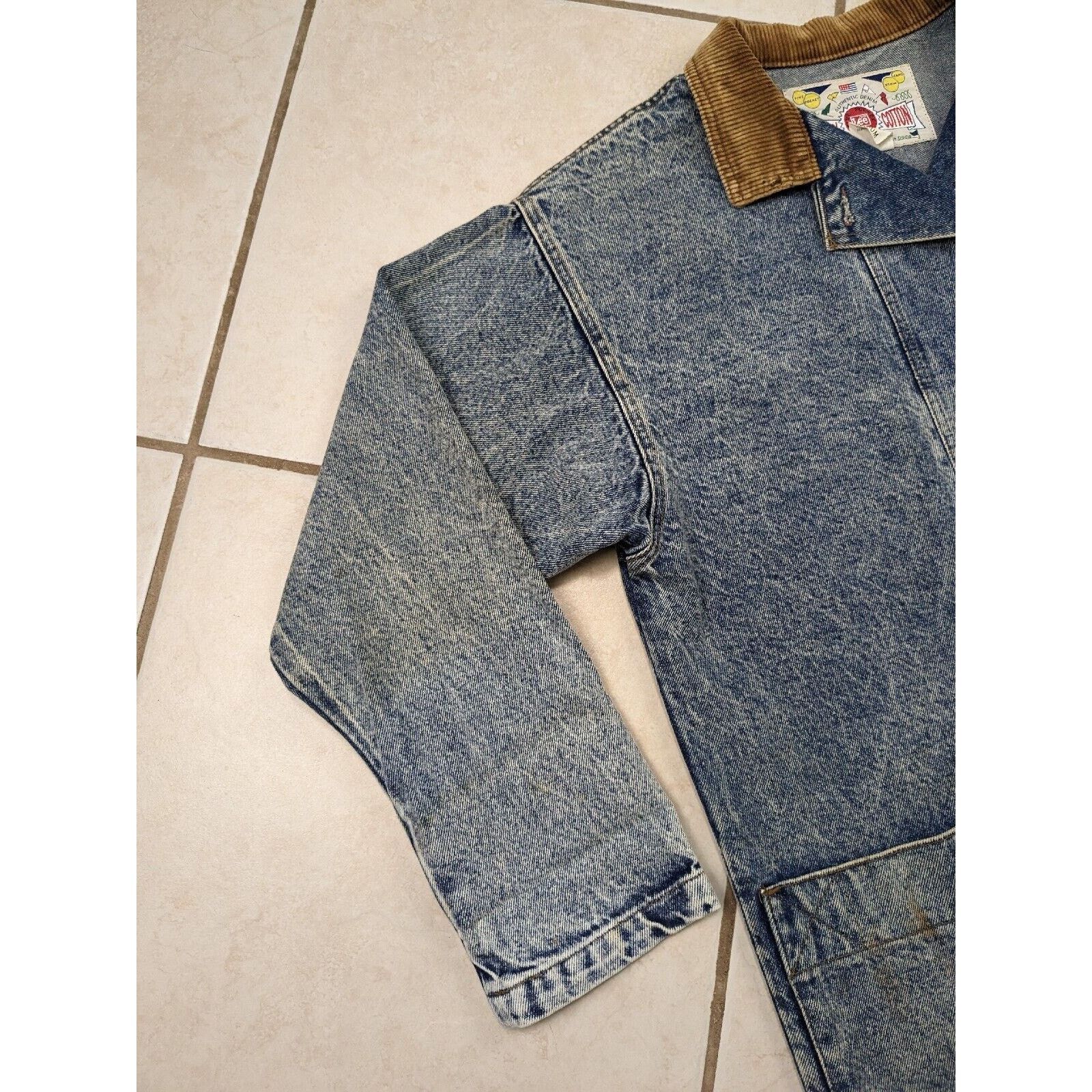 Lee Vtg NWT Lee Denim Rider Jacket Long Railroad Farm Chore Coat Size US M / EU 48-50 / 2 - 5 Thumbnail