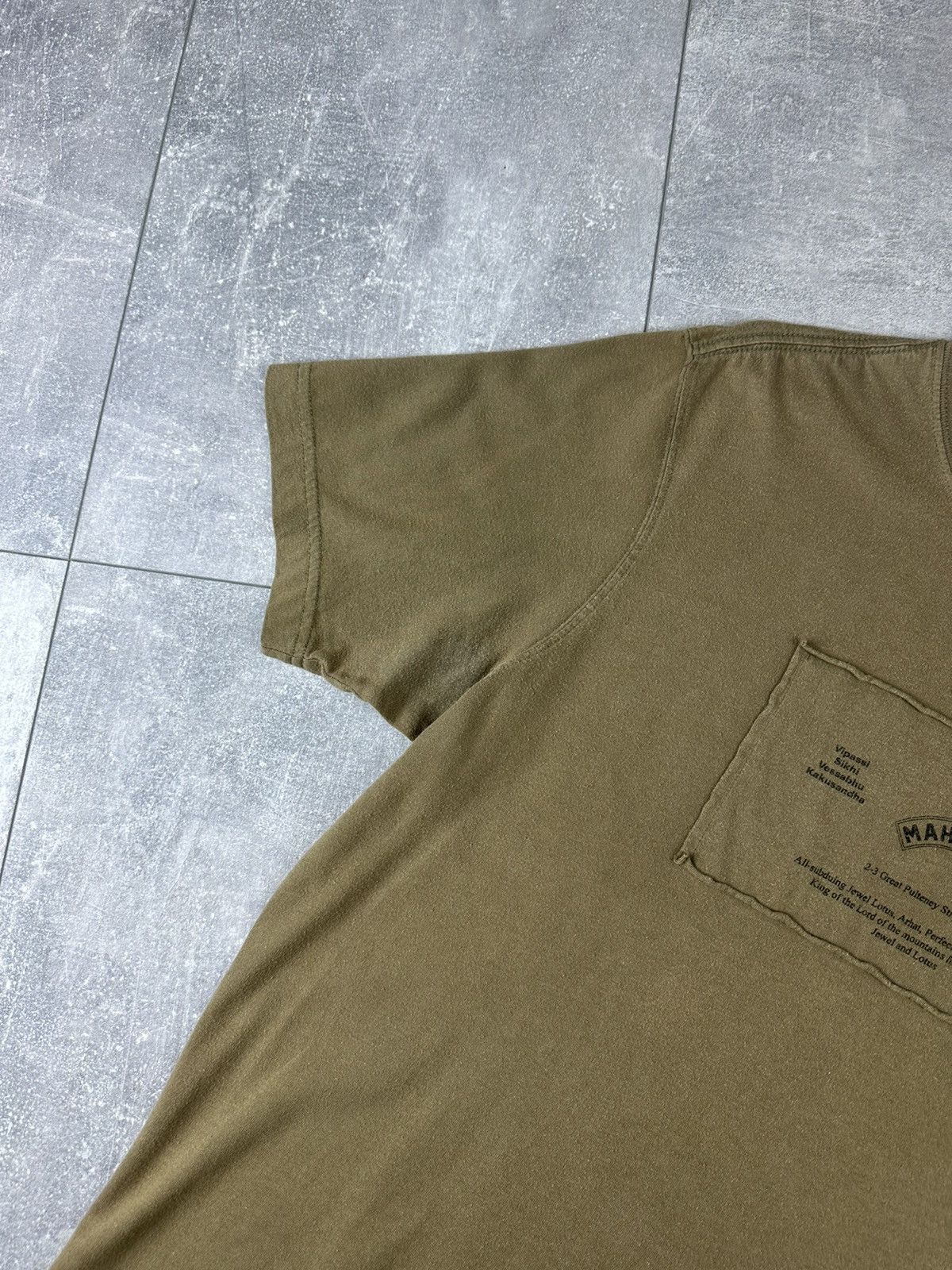 Maharishi Maharishi Mens Olive Centre Graphic Print Logo T-Shirt Size US S / EU 44-46 / 1 - 7 Thumbnail