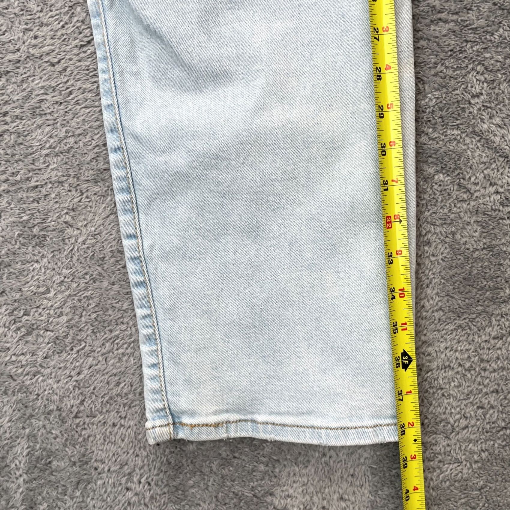Levi's Levi's Jeans Womens 32 Blue Ribcage Straight Ankle Denim Cotton Logo Medium Wash Jeans Size 24" / US 00 / IT 34 - 6 Thumbnail