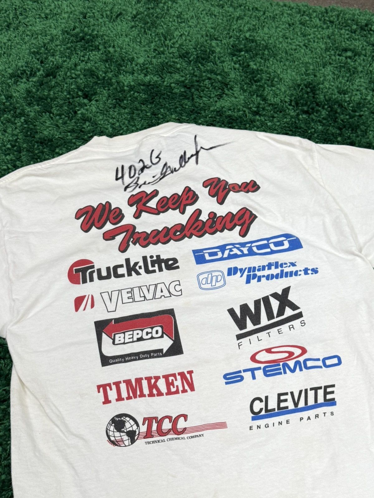 Vintage Vintage Houston Texas Truck Parts Nascar Race Tee White TX Size US M / EU 48-50 / 2 - 6 Thumbnail