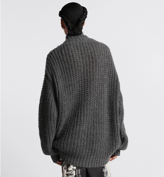 Dior o1w1db10925 444S26 Oversized Sweater in Gray Size M / US 6-8 / IT 42-44 - 5 Thumbnail