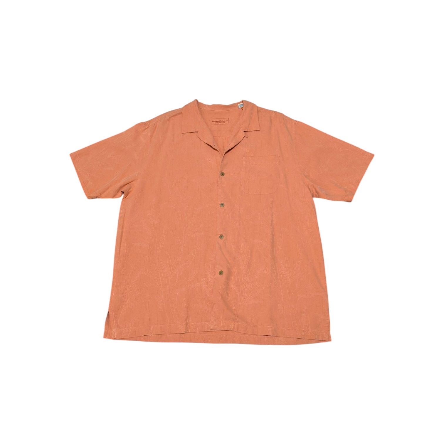 Tommy Bahama Tommy Bahama Original Fit Islander Fronds Camp Shirt Orange Size US XL / EU 56 / 4 - 1 Thumbnail