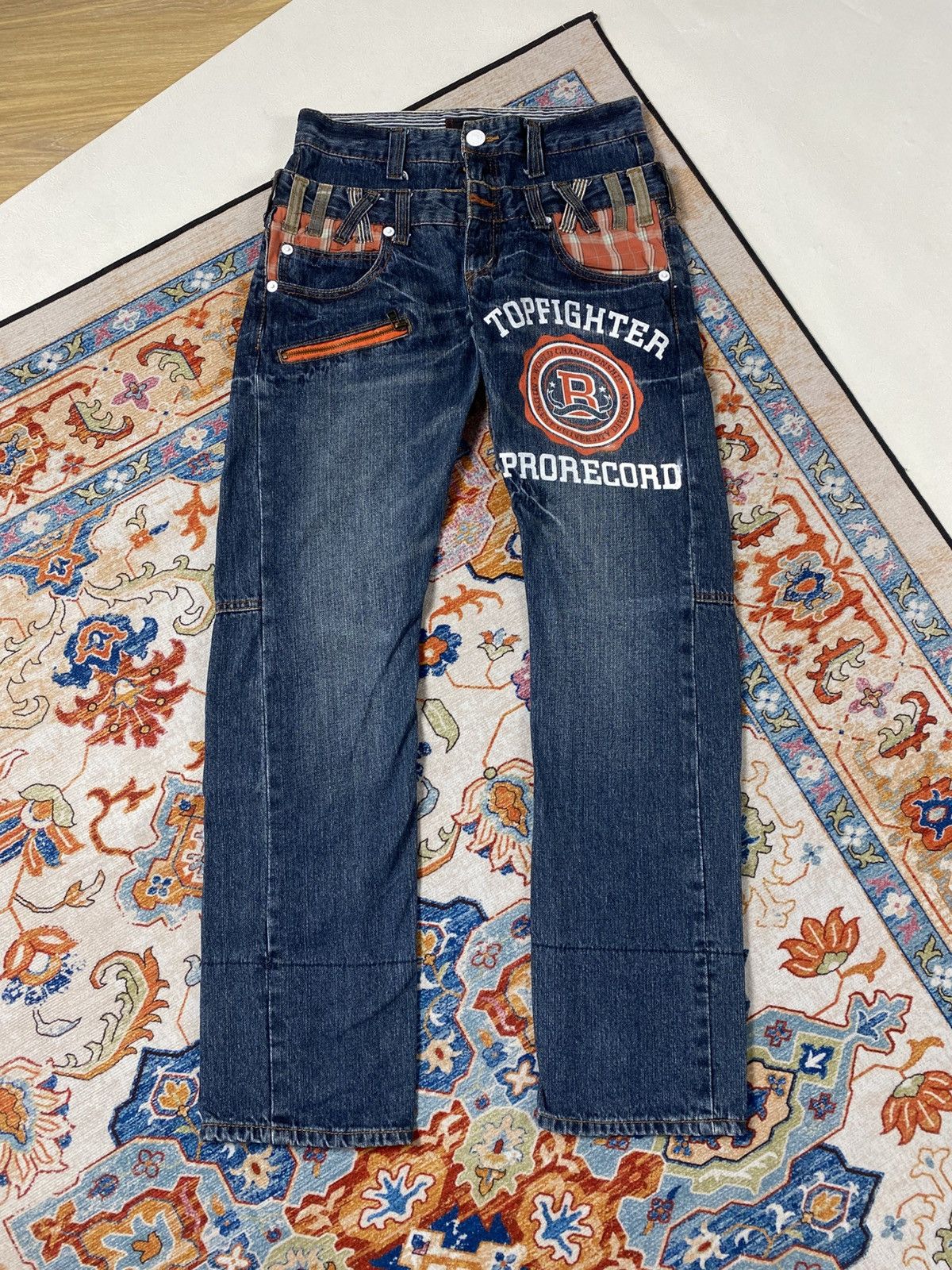 Japanese Brand Double waist dominate jeans Size US 30 / EU 46 - 1 Thumbnail