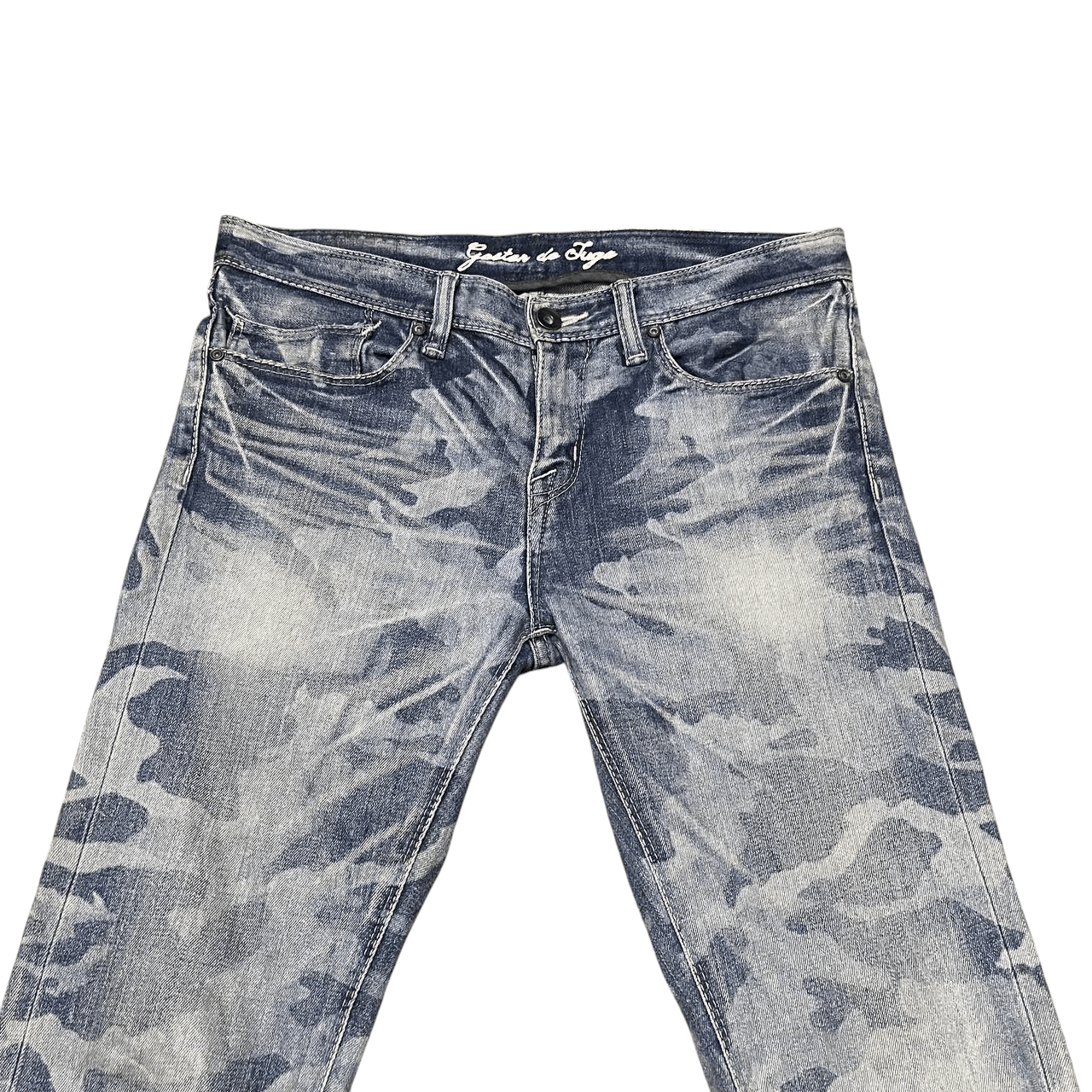 GOSTAR DE FUGA Gostar De Fuga Camo Design Pant Jeans Size US 26 / EU 42 - 2 Thumbnail