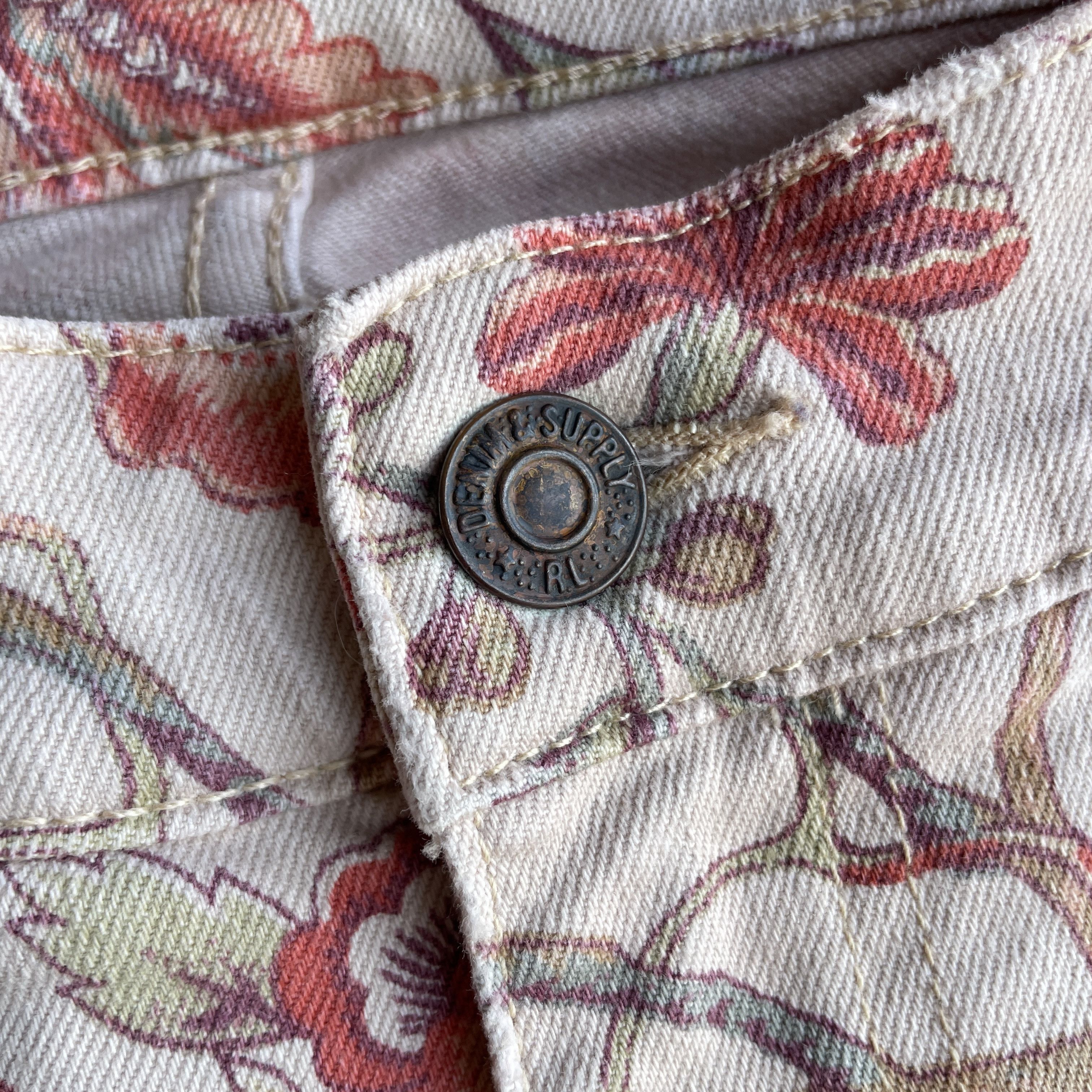 Denim & Supply Ralph Lauren Denim & Supply Ralph Lauren Skinny Floral Studded Jeans Size 29" - 11 Thumbnail