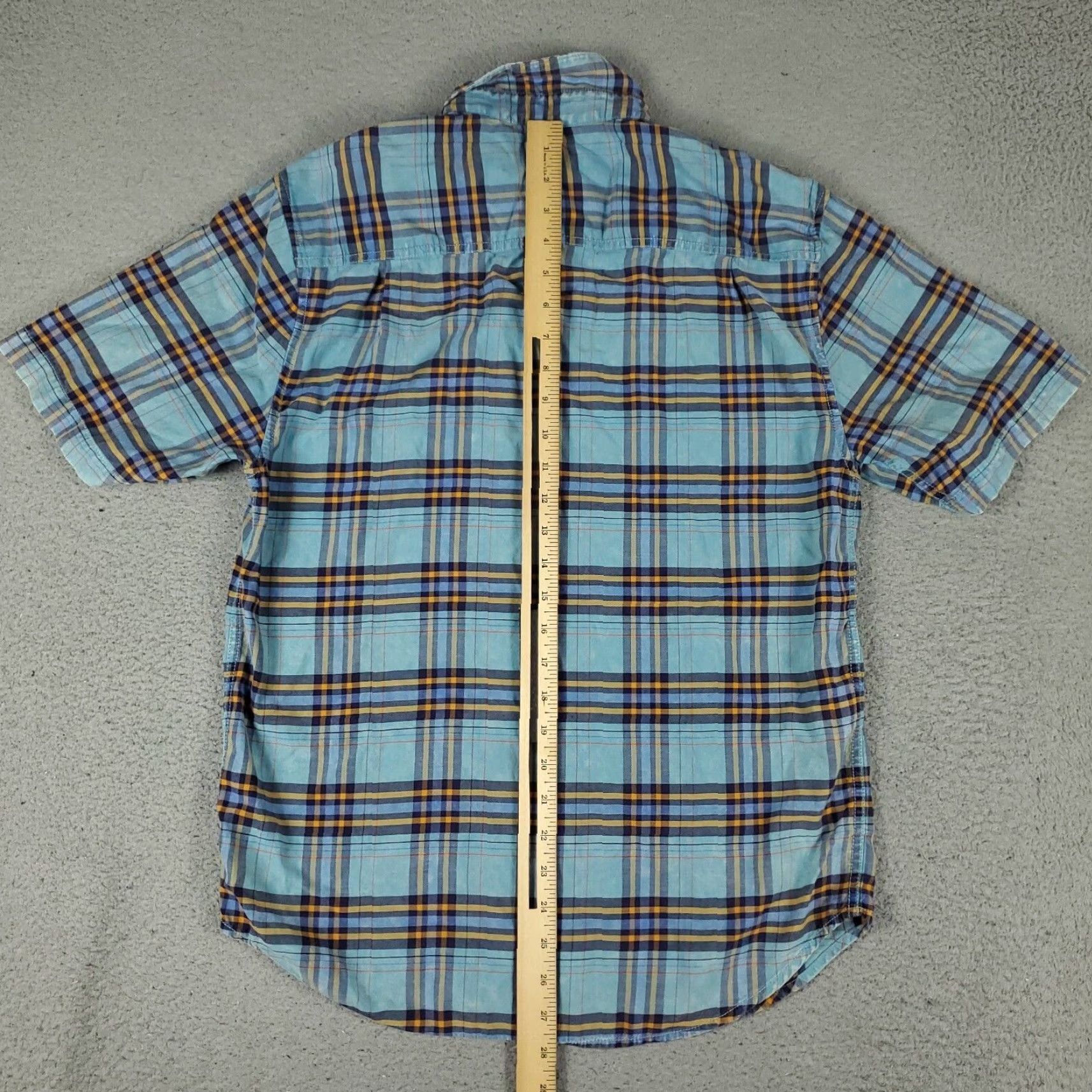 Tommy Bahama Tommy Bahama Shirt Mens Small Blue Plaid Cotton Blend Button-Up Short Sleeve Shirt - Classic, Aloha, Beachwear, Casual/Workwear Mens S Blue Size US S / EU 44-46 / 1 - 4 Thumbnail