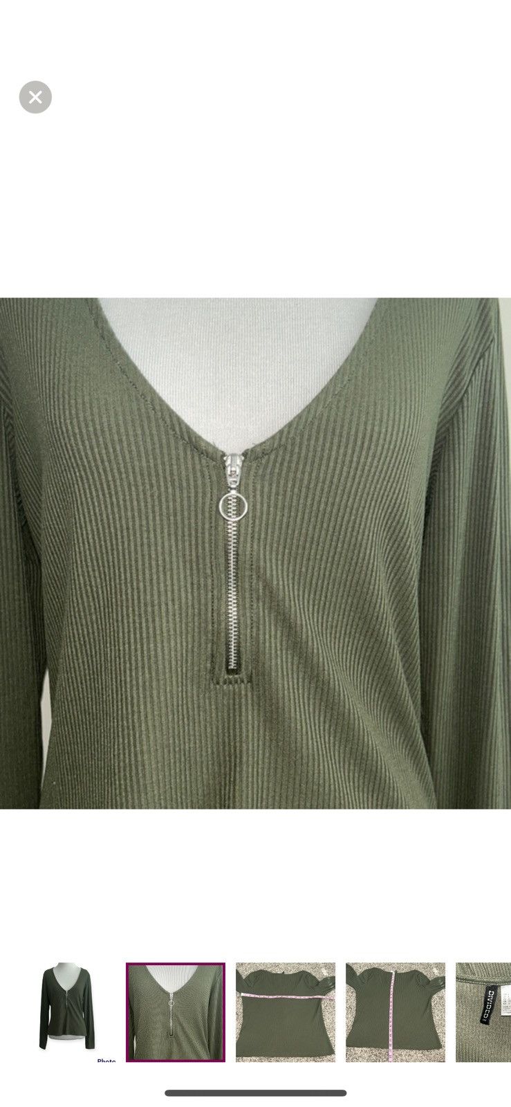 Divided × H&M Divided by h&m large ribbed crop top Size L / US 10 / IT 46 - 4 Thumbnail