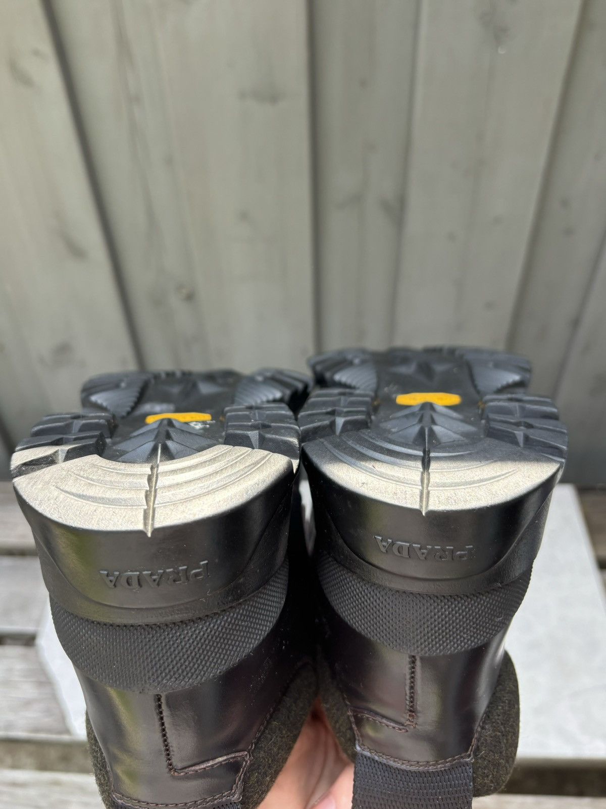 Prada × Vintage Vintage Prada Boots Cross Strap F/W 99 2000s Leather Vibram Size US 7 / IT 37 - 9 Thumbnail