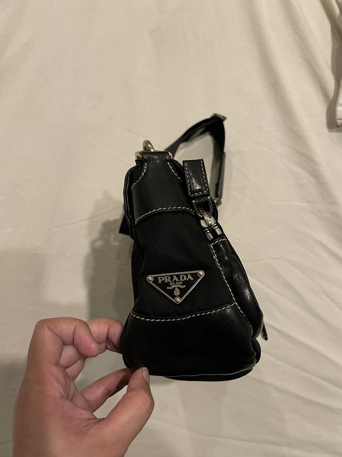 Prada Prada Tessuto Nylon Buckle Baguette Size ONE SIZE - 5 Thumbnail