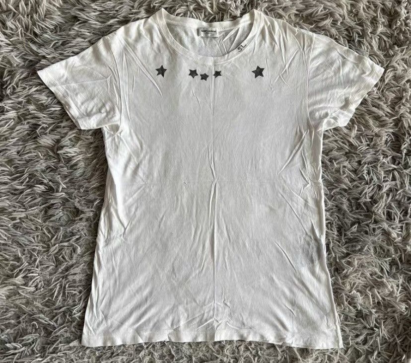 Saint Laurent Paris Saint laurent slp 16ss neckline white short-sleeved T- shirt | Grailed