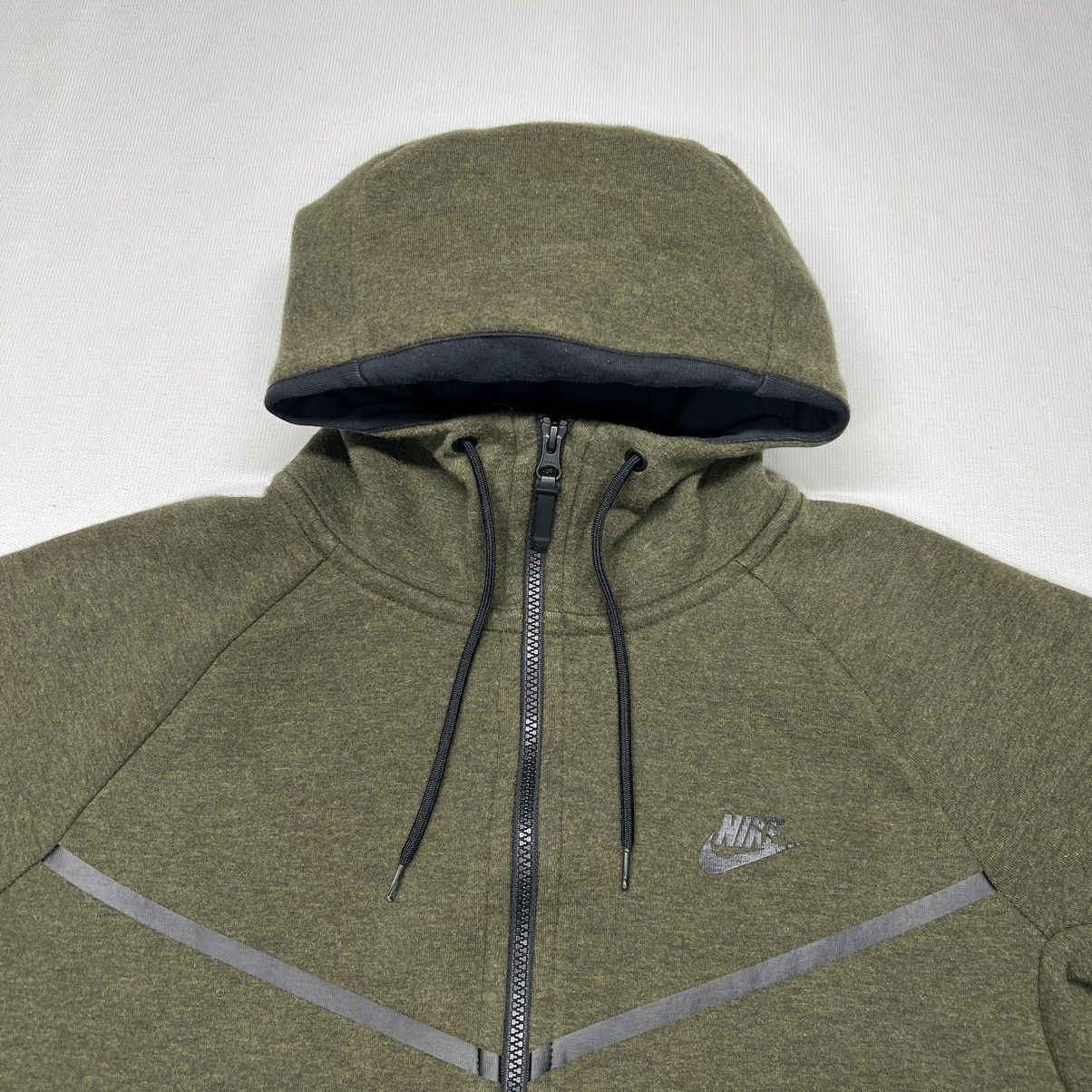 Nike Nike Tech Fleece Sweatshirt Hoodie Olive Green Pine Full Zip Size US L / EU 52-54 / 3 - 3 Thumbnail