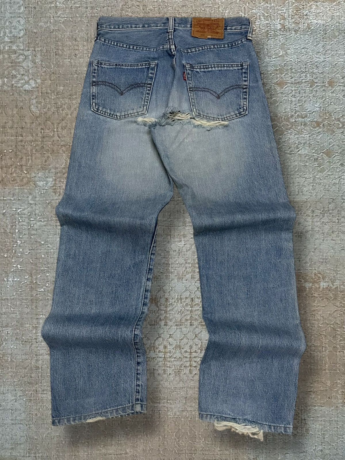 Levi's Vintage Clothing Vintage 1990s Designer Levis 502 Grunge Distressed Denim Size US 30 / EU 46 - 9 Thumbnail