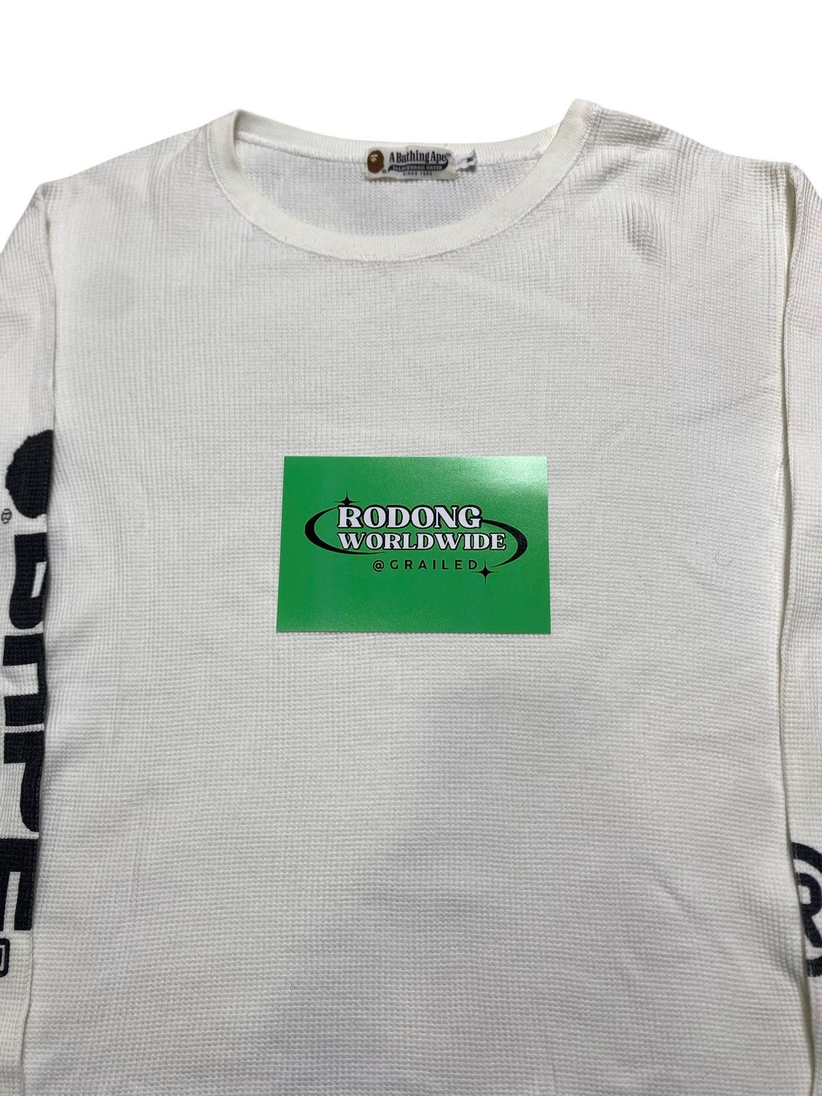 Bape VINTAGE WHITE TEE THE BATHING APE LONG SLEEVE Size US M / EU 48-50 / 2 - 2 Thumbnail