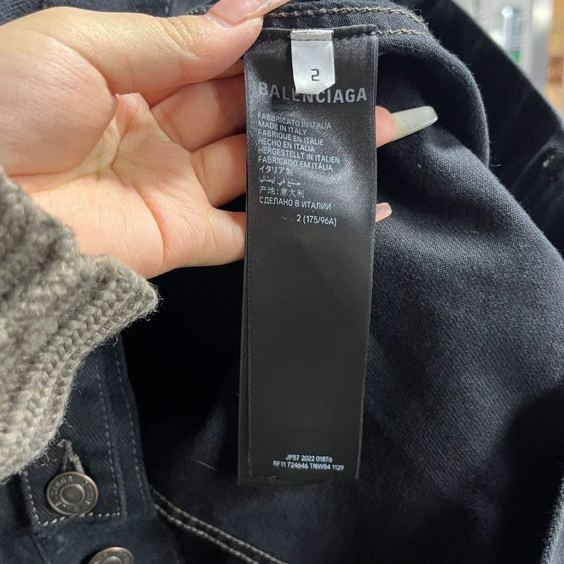 Balenciaga Black Printed Long Sleeve ButtonUp Jacket-2505 Size US S / EU 44-46 / 1 - 3 Thumbnail