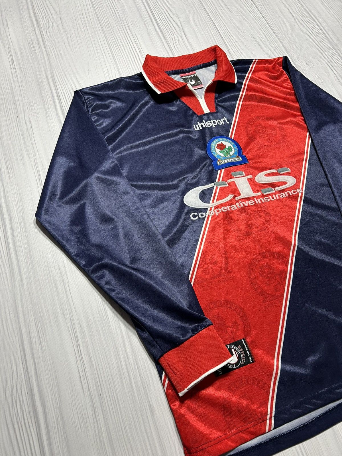 Vintage Vntg 1999-2000 Blackburn Rovers Uhlsport Jersey Longsleeve Size US L / EU 52-54 / 3 - 3 Thumbnail