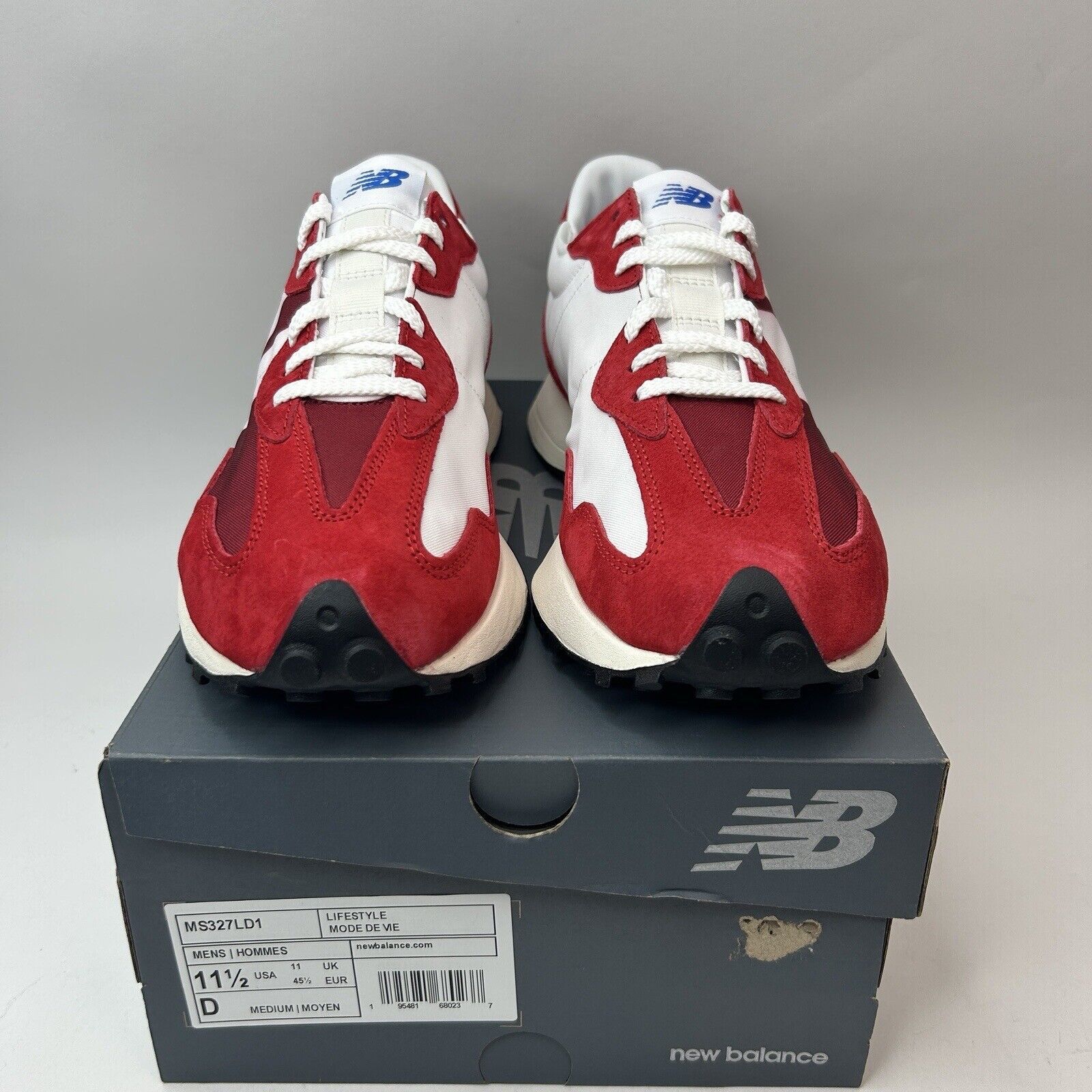 New Balance New Balance 327 “Scarlet Red White” 2023 Size US 11.5 / EU 44-45 - 2 Thumbnail