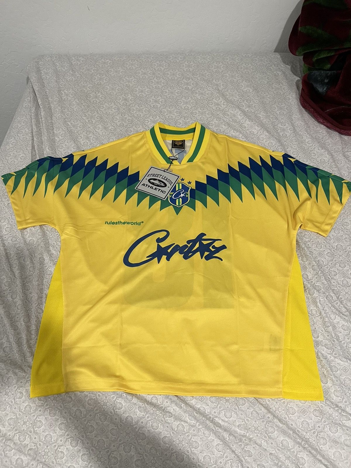 Buy Corteiz Club RTW Football Jersey 'Yellow' - 7892