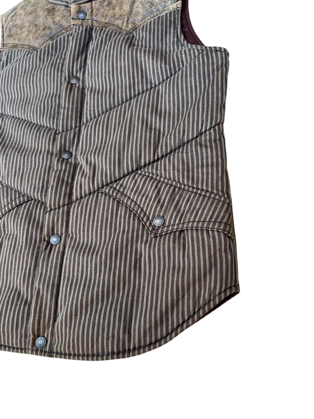 Levi's Vintage 2003 Levi’s Redloop Waxed Hybrid Leather puffer Vest Size US M / EU 48-50 / 2 - 7 Thumbnail