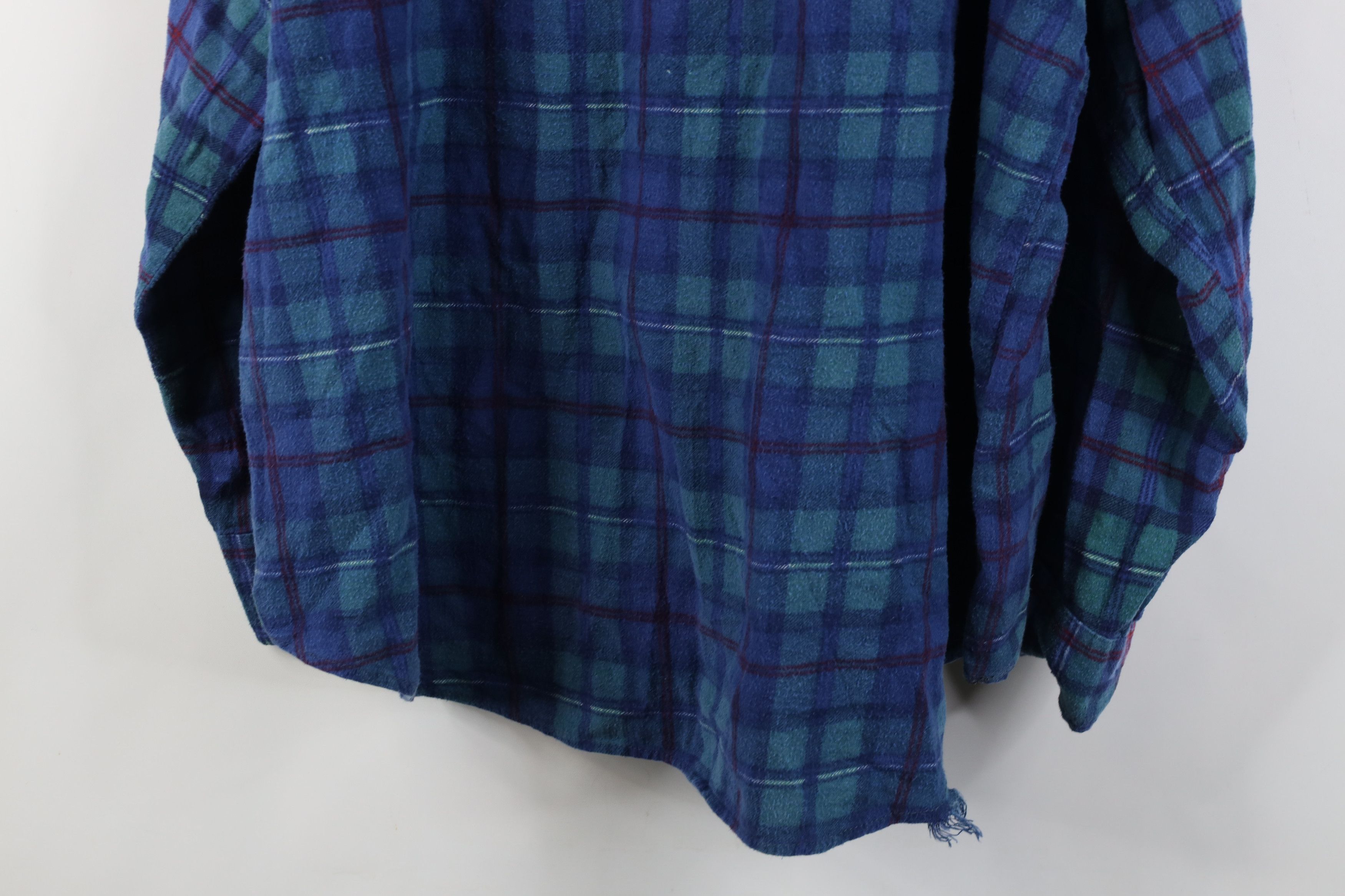 Vintage Vintage 90s Streetwear Flannel Collared Button Shirt Size US XXL / EU 58 / 5 - 14 Thumbnail