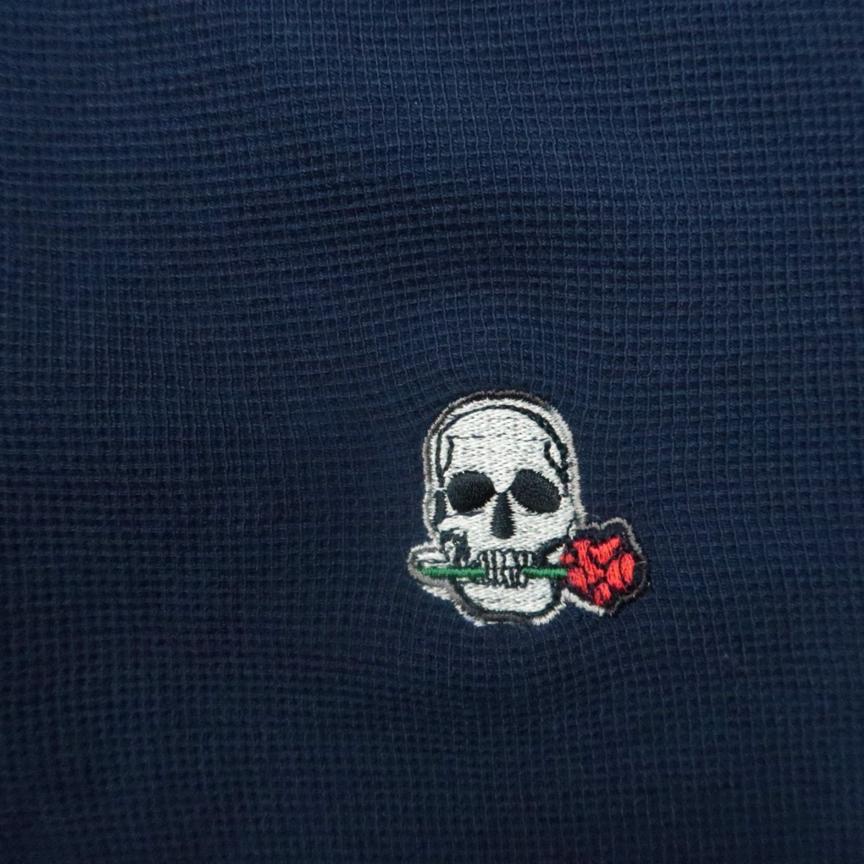 Robert Graham Robert Graham Sweater Men Small Blue Skull Rose Quarter Zip Pullover Classic Fit Size US S / EU 44-46 / 1 - 4 Thumbnail