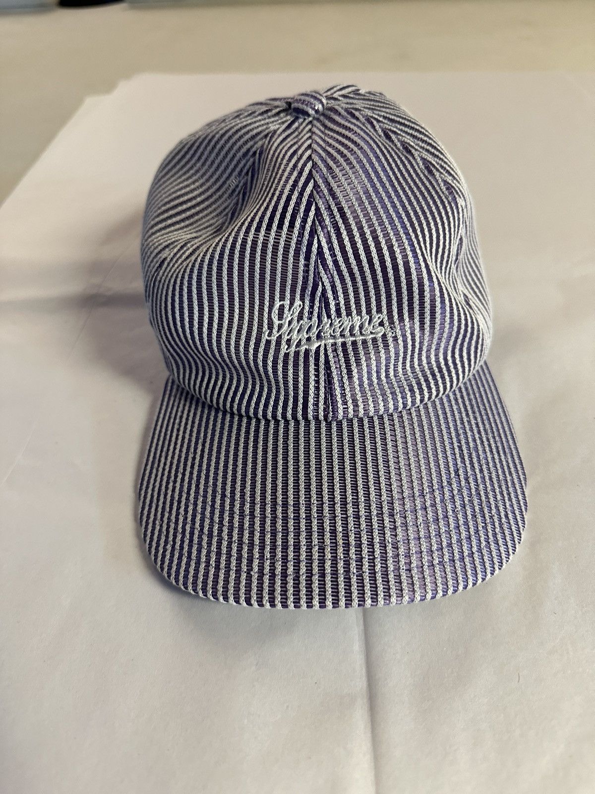 Other Supreme striped strapback hat Size ONE SIZE - 1 Thumbnail
