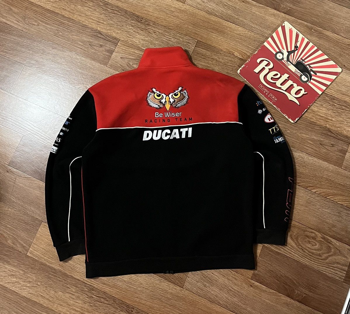 Ducati Vintage Ducati Be Wiser Racing Team Fleece Jacket Size US XXL / EU 58 / 5 - 7 Thumbnail