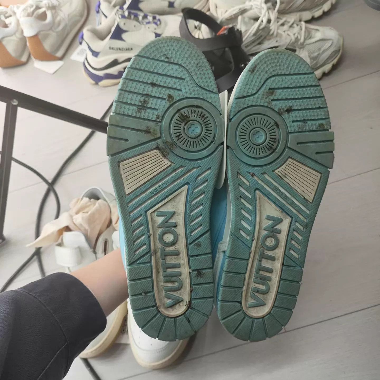 Louis Vuitton Louis Vuitton Denim Trainer Colorblock US 5.5 Size US 5.5 / IT 35.5 - 4 Thumbnail
