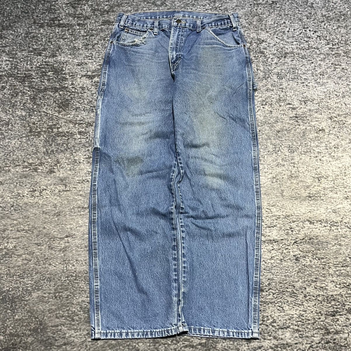 Dickies Vintage Faded Dickies Carpenter Jeans Workwear Skater Denim Size US 34 / EU 50 - 2 Thumbnail