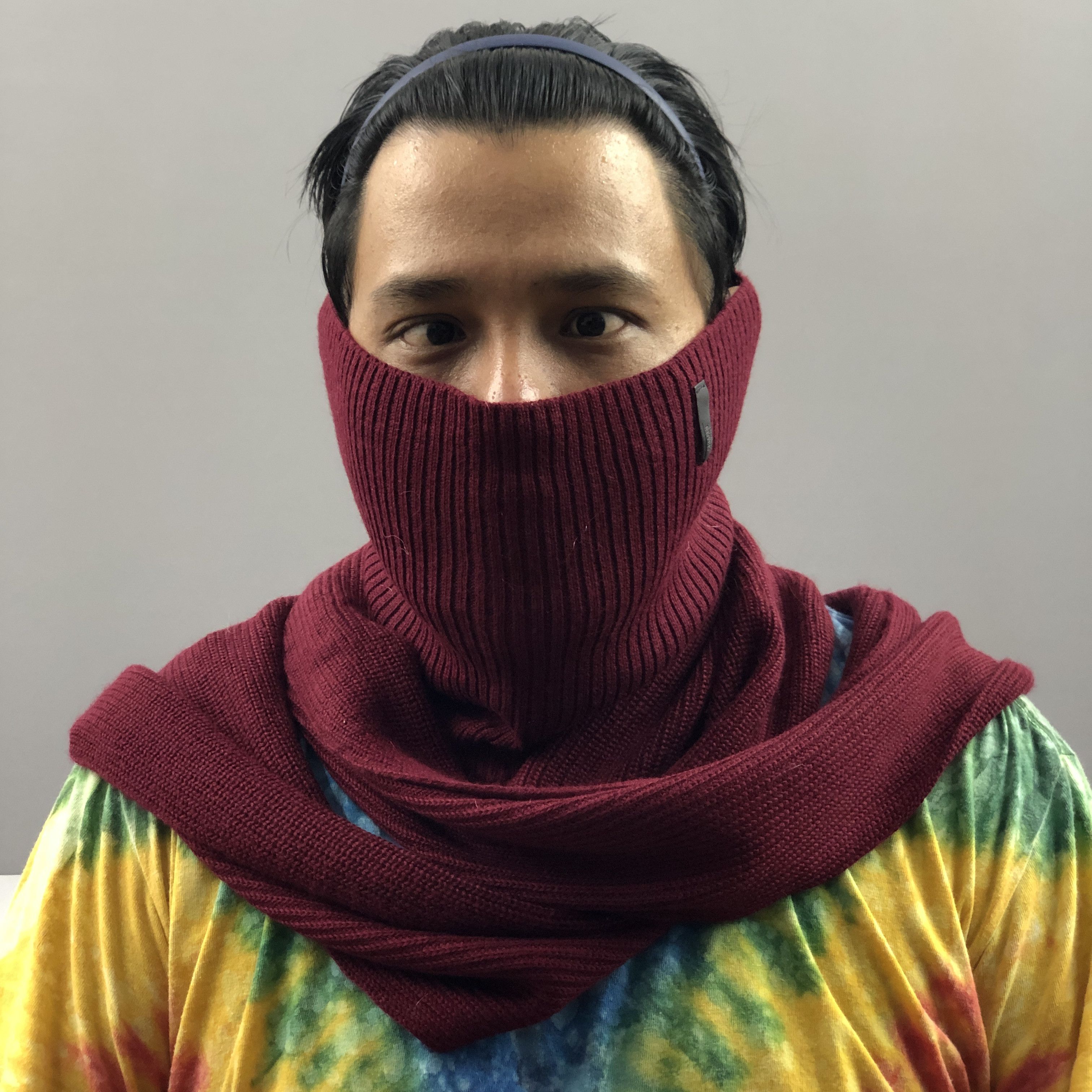 Armani Vintage Armani Scarf Ribbed Knit Turtleneck Large Scarves Size ONE SIZE - 6 Thumbnail