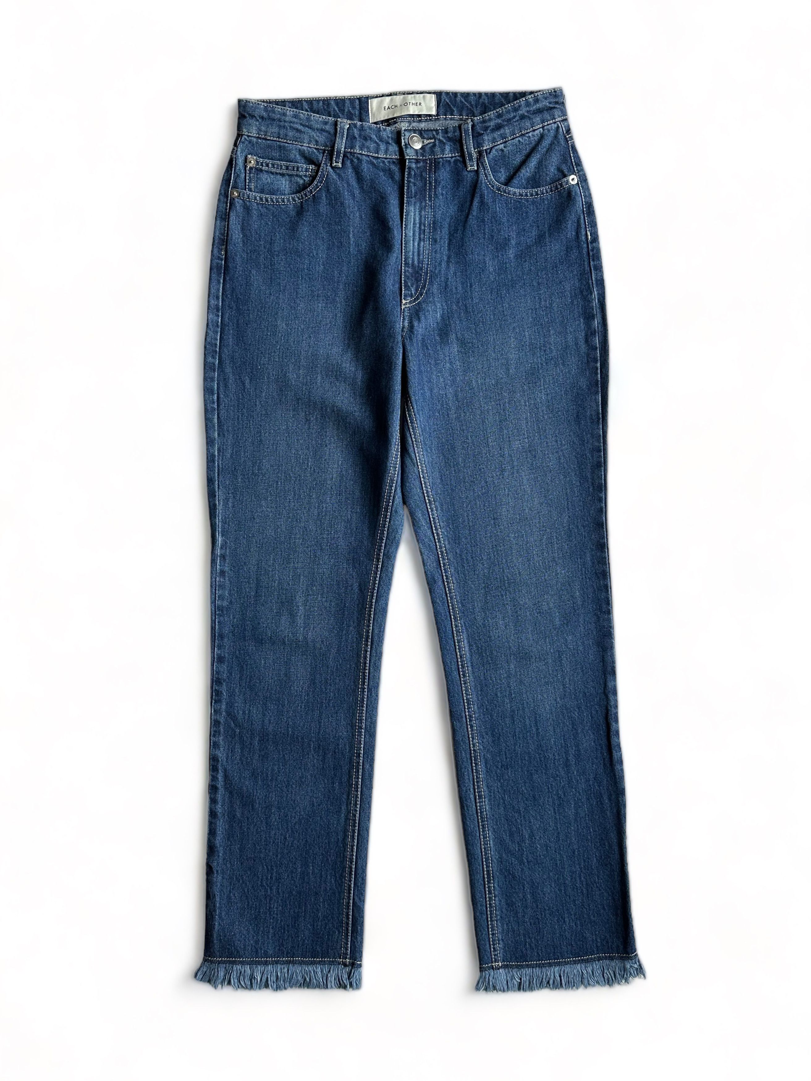 Each X Other Fringe Hem Wide Jeans size 27